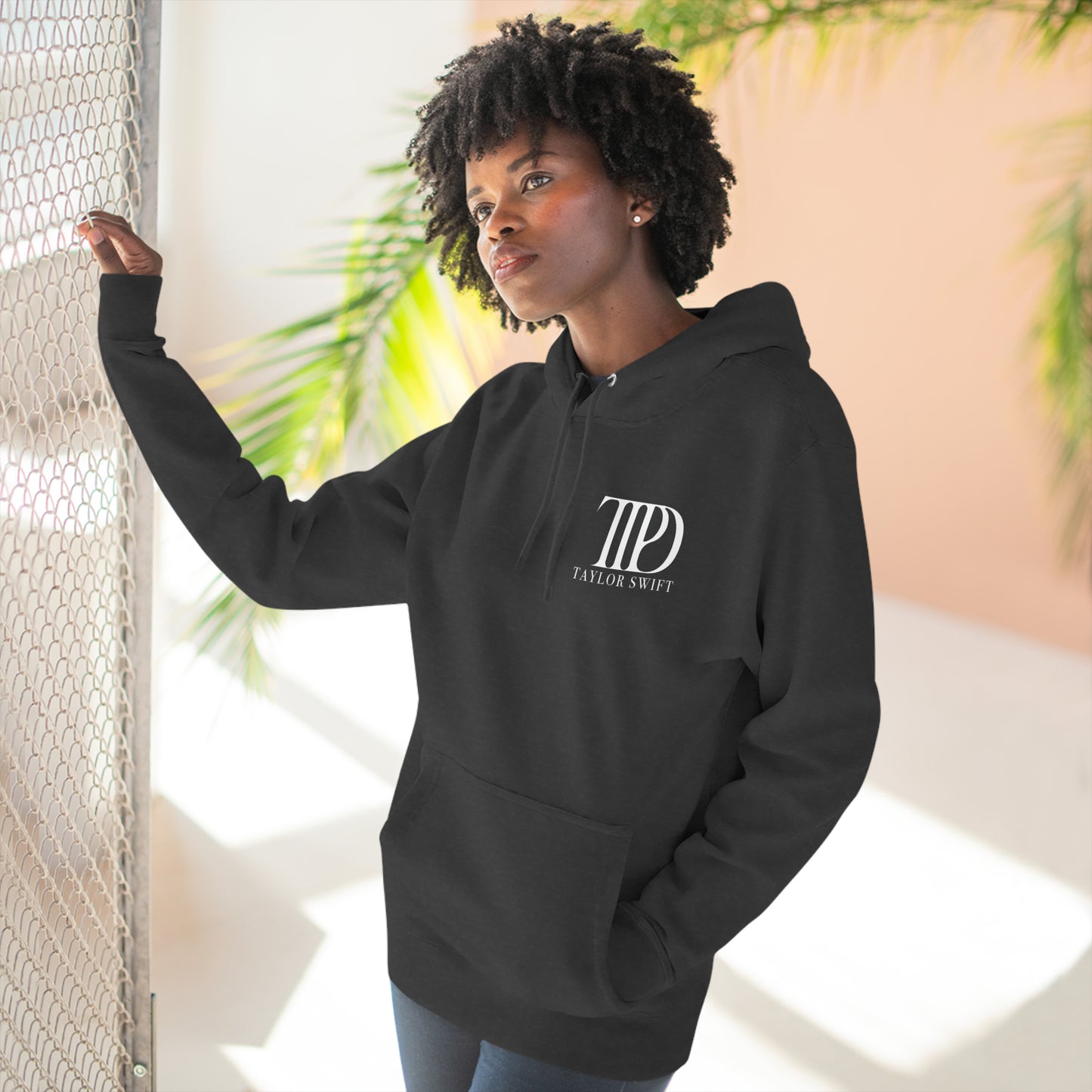 "OLD HABITS DIE SCREAMING" TTPD 'The Black Dog' Variant Hoodie (TS, The Tortured Poets Department, Three-Panel Fleece Hoodie)