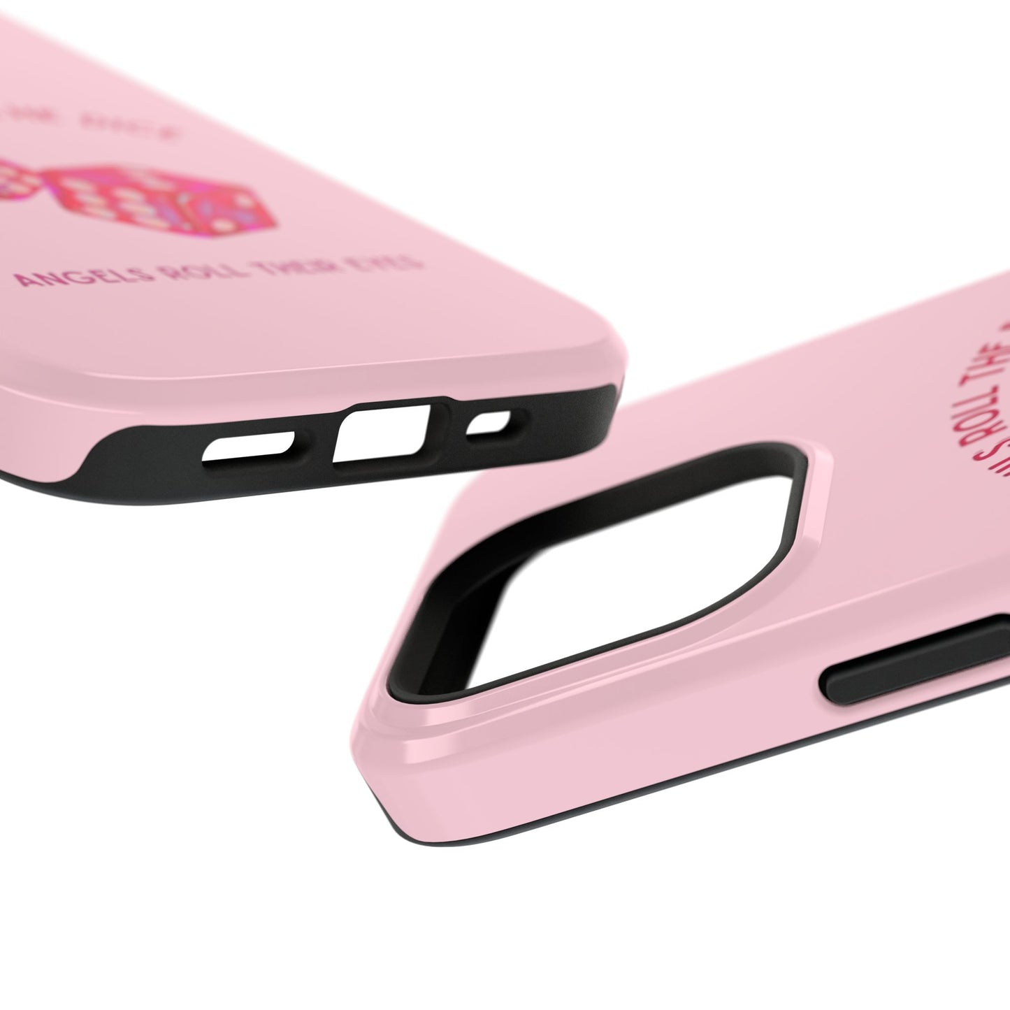 "Devils Roll The Dice, Angels Roll Their Eyes" Taylor Swift Cruel Summer (Lover) Pink Dice Impact-Resistant Phone Cases (Iphone & Samsung)