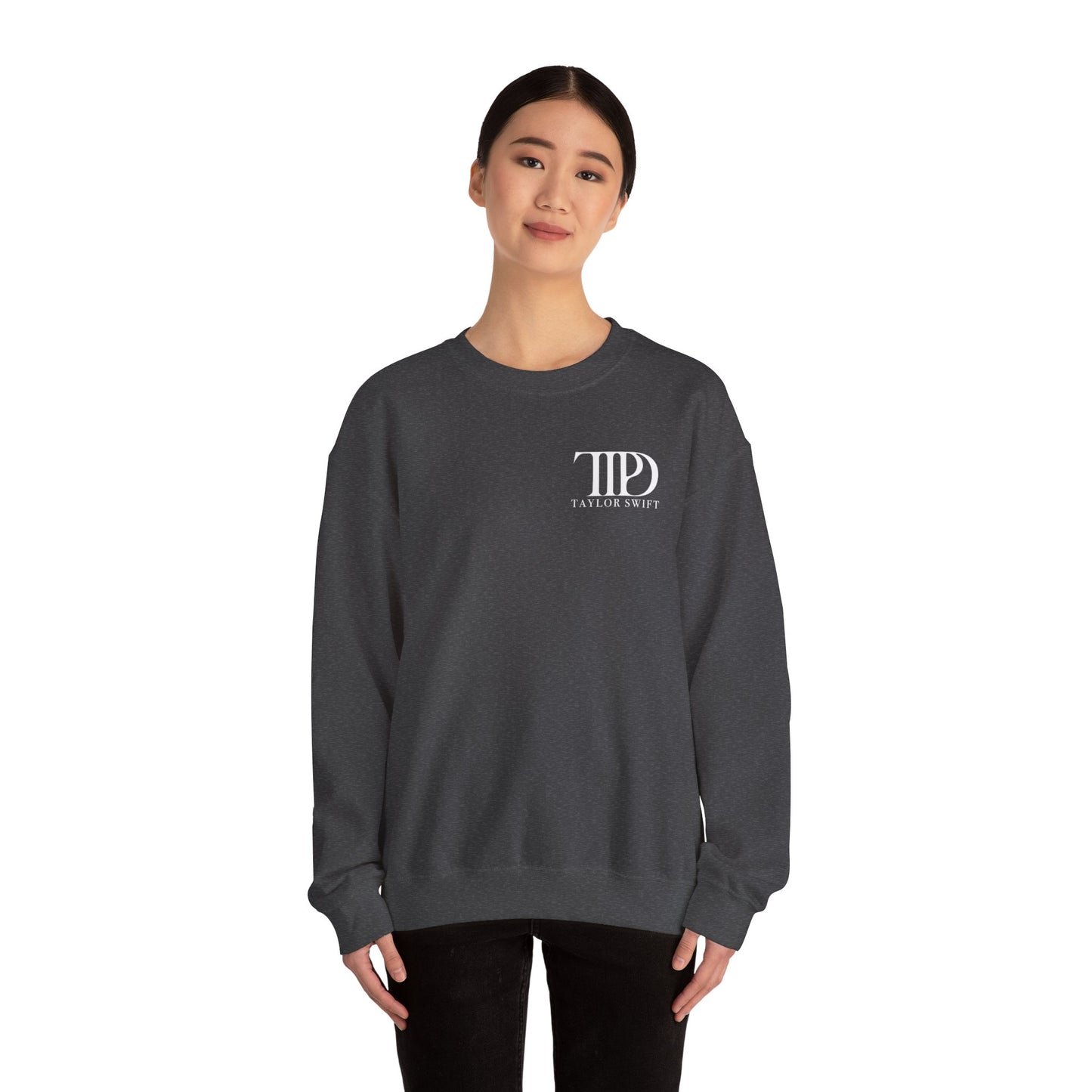 "YOU DON'T GET TO TELL ME ABOUT SAD" TTPD 'The Bolter' Variant Crewneck (TS, The Tortured Poets Department, Unisex Heavy Blend™ Crewneck Sweatshirt)