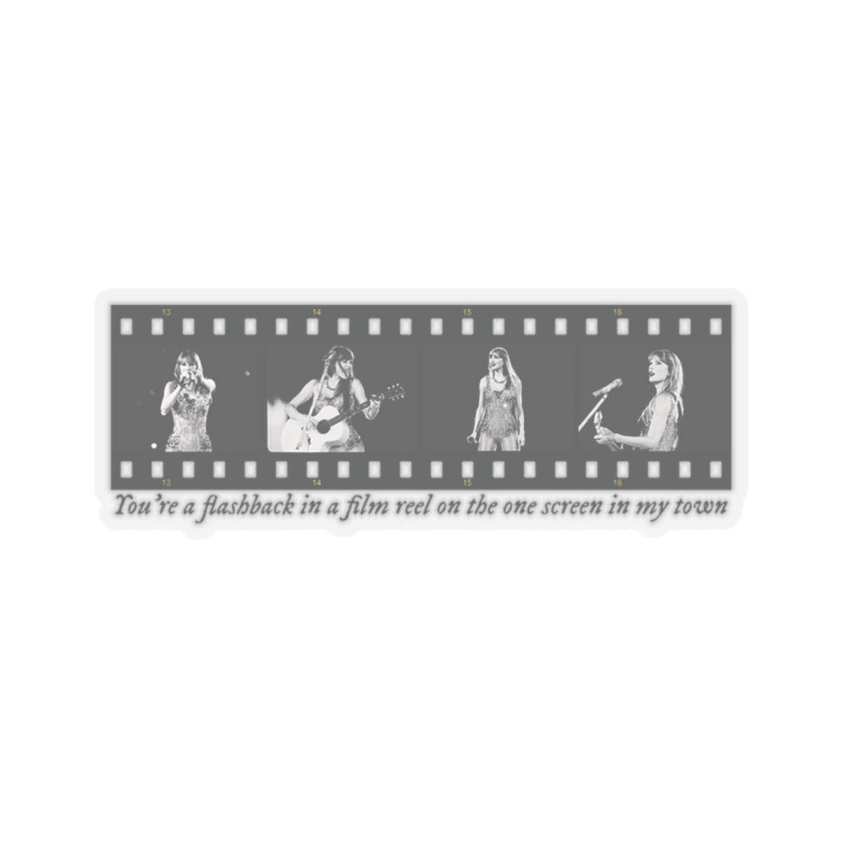 TS Film Strip Eras Tour Kiss-Cut Stickers