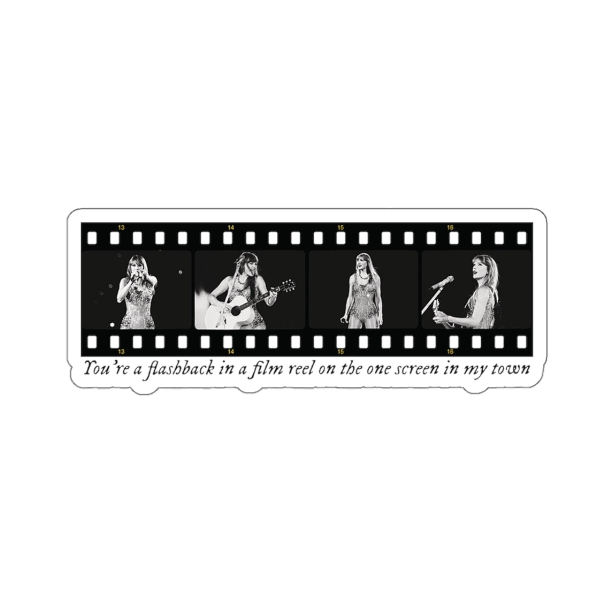 TS Film Strip Eras Tour Kiss-Cut Stickers