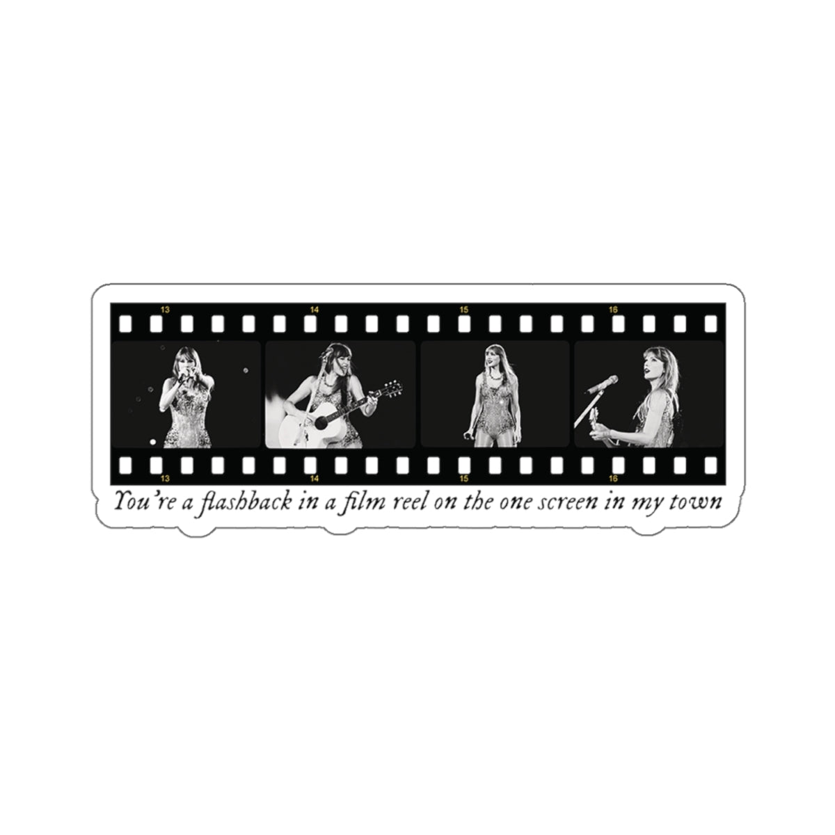 TS Film Strip Eras Tour Kiss-Cut Stickers