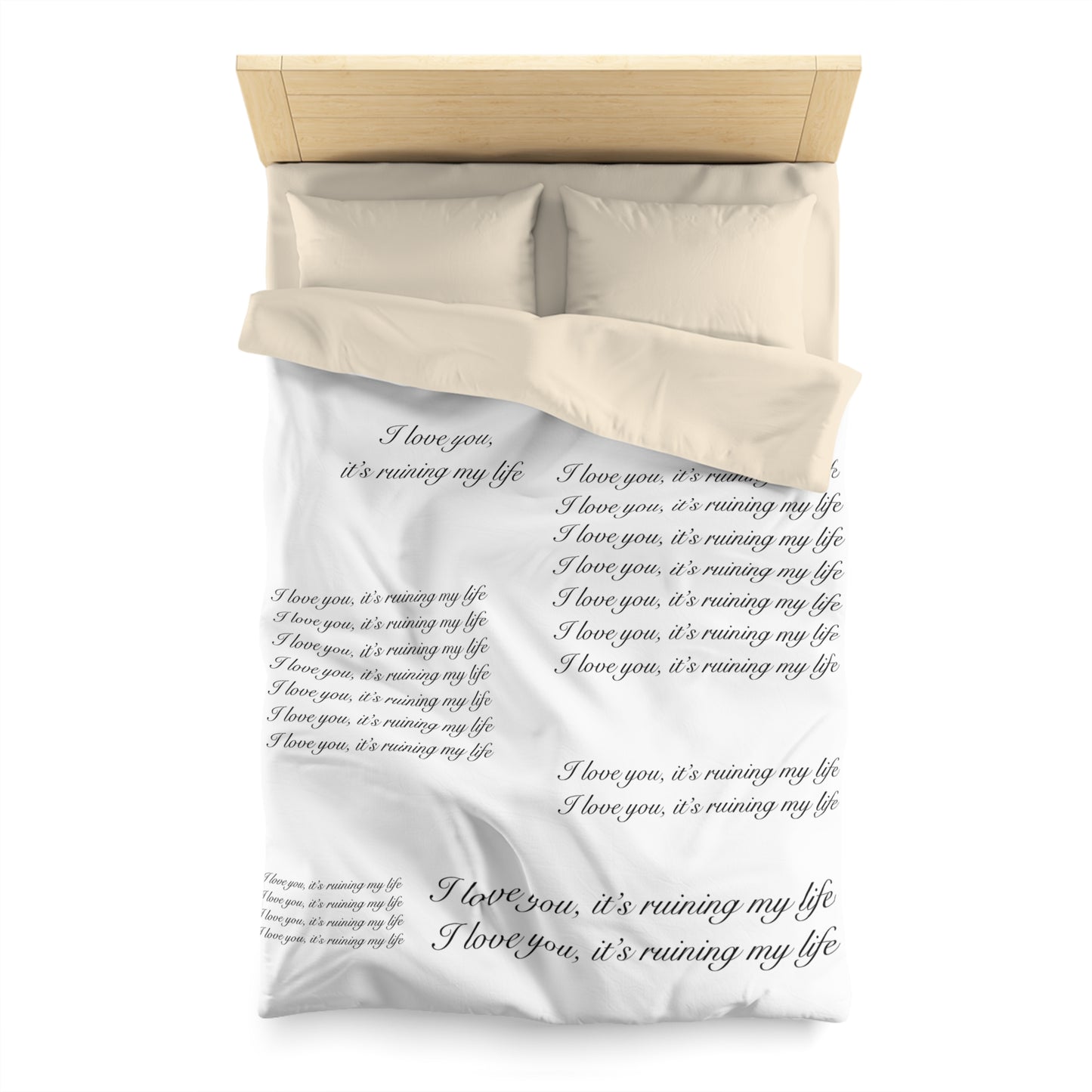 "I love you, it's ruining my life" TS Eras Tour TTPD Dress Microfiber Duvet Cover