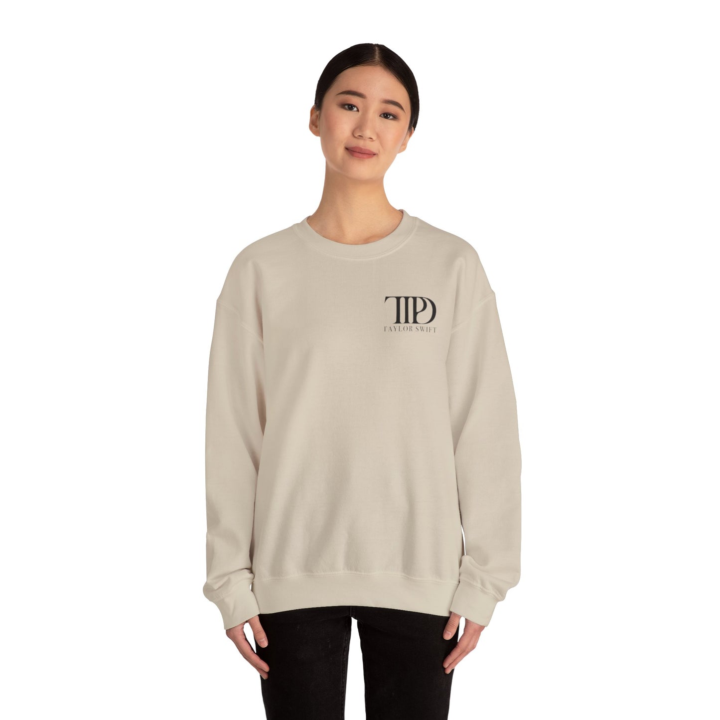 TTPD Logo "I LOVE YOU, IT'S RUINING MY LIFE" TTPD 'The Manuscript' Crewneck (TS, The Tortured Poets Department, TS 11) Unisex Heavy Blend™ Crewneck Sweatshirt