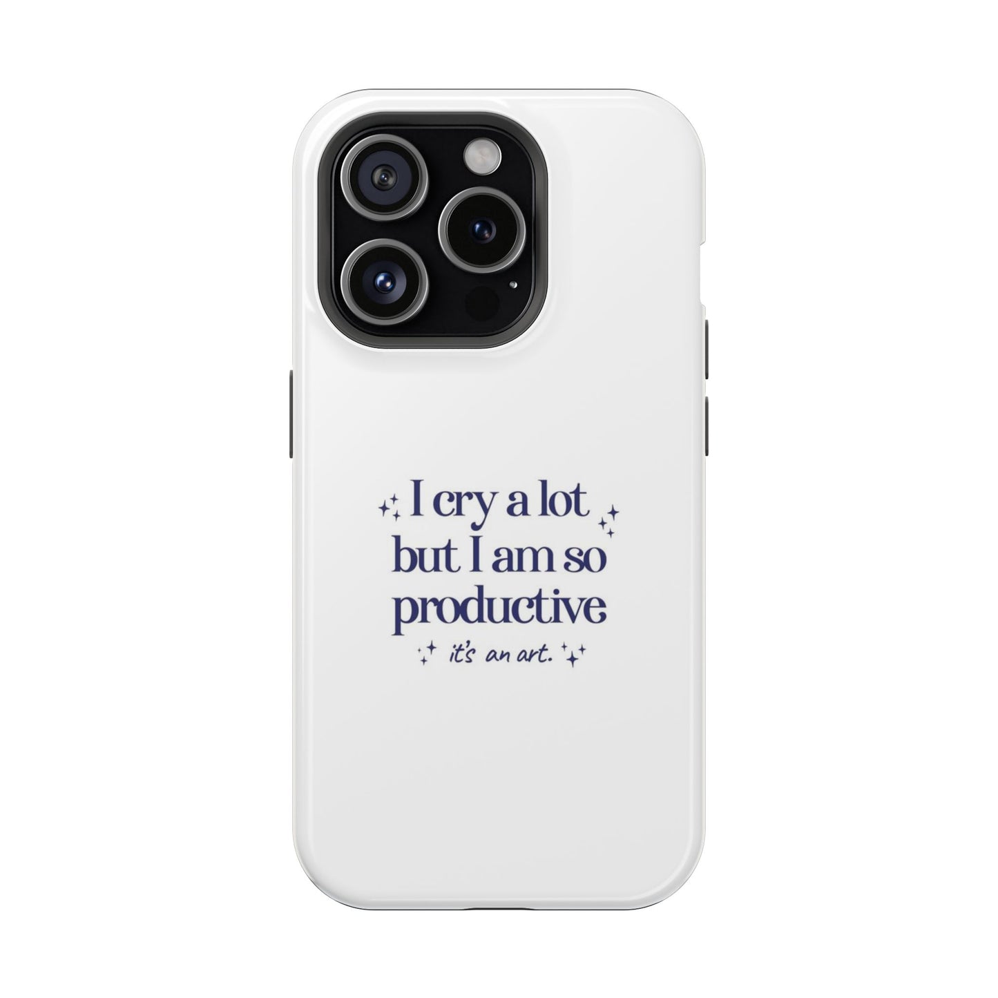 "I cry a lot but I am so productive... it's an art." Taylor Swift TTPD Impact-Resistant Phone Cases (Iphone & Samsung)