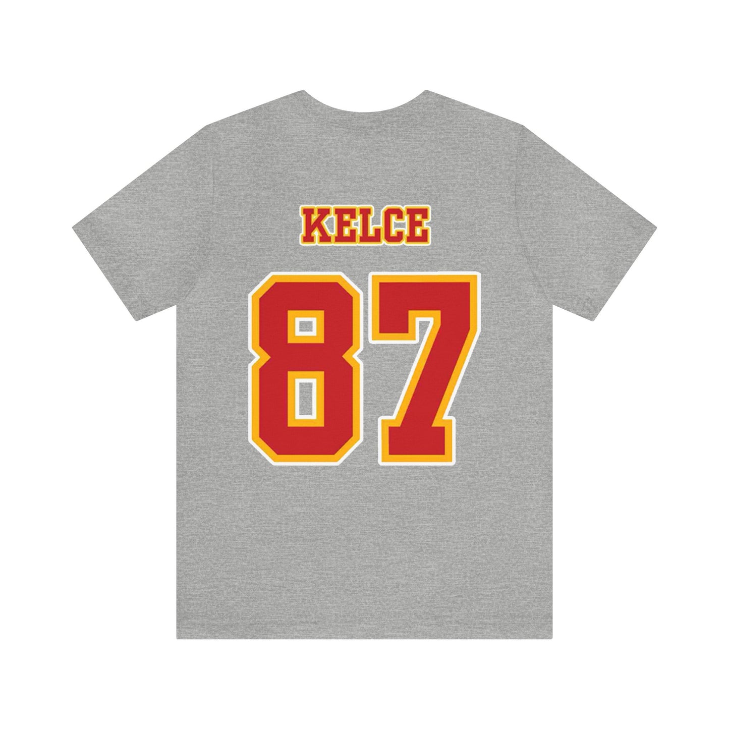 Kansas City Chiefs (KC) Travis Kelce 87 Superbowl LVIII Unisex Jersey Short Sleeve Tee