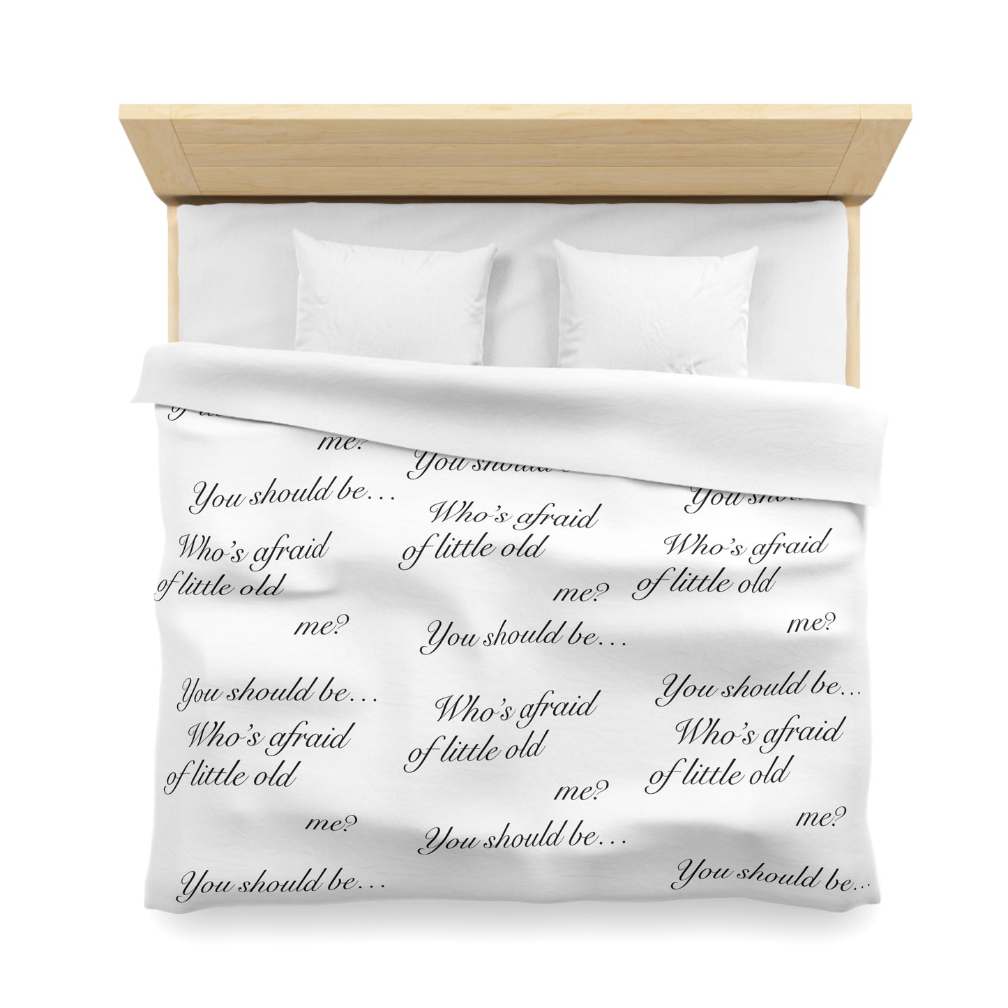 "Who's afraid of little old me? You should be..." TS TTPD Eras Tour Dress Microfiber Duvet Cover