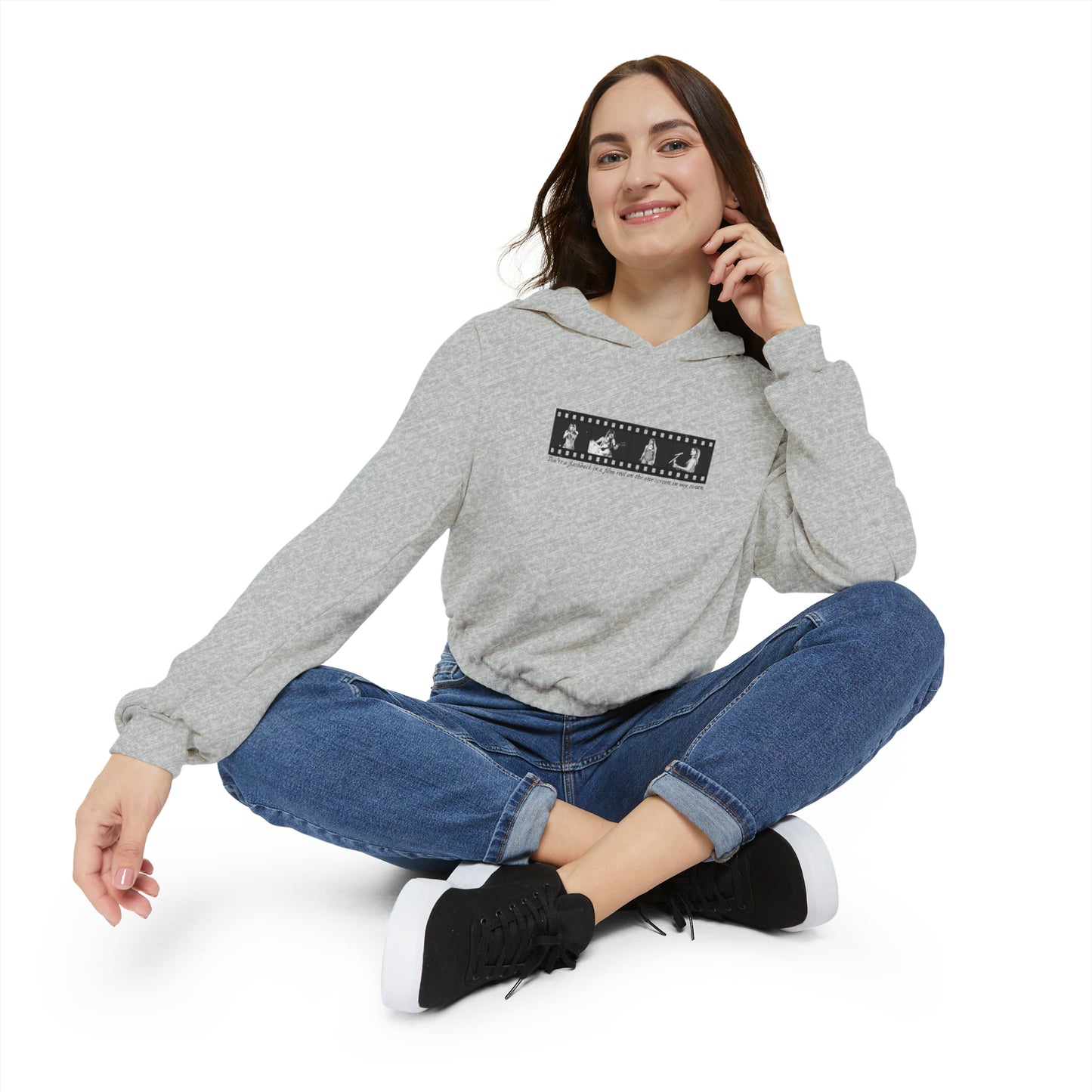 TS Film Strip Eras Tour Women's Cinched Bottom Hoodie