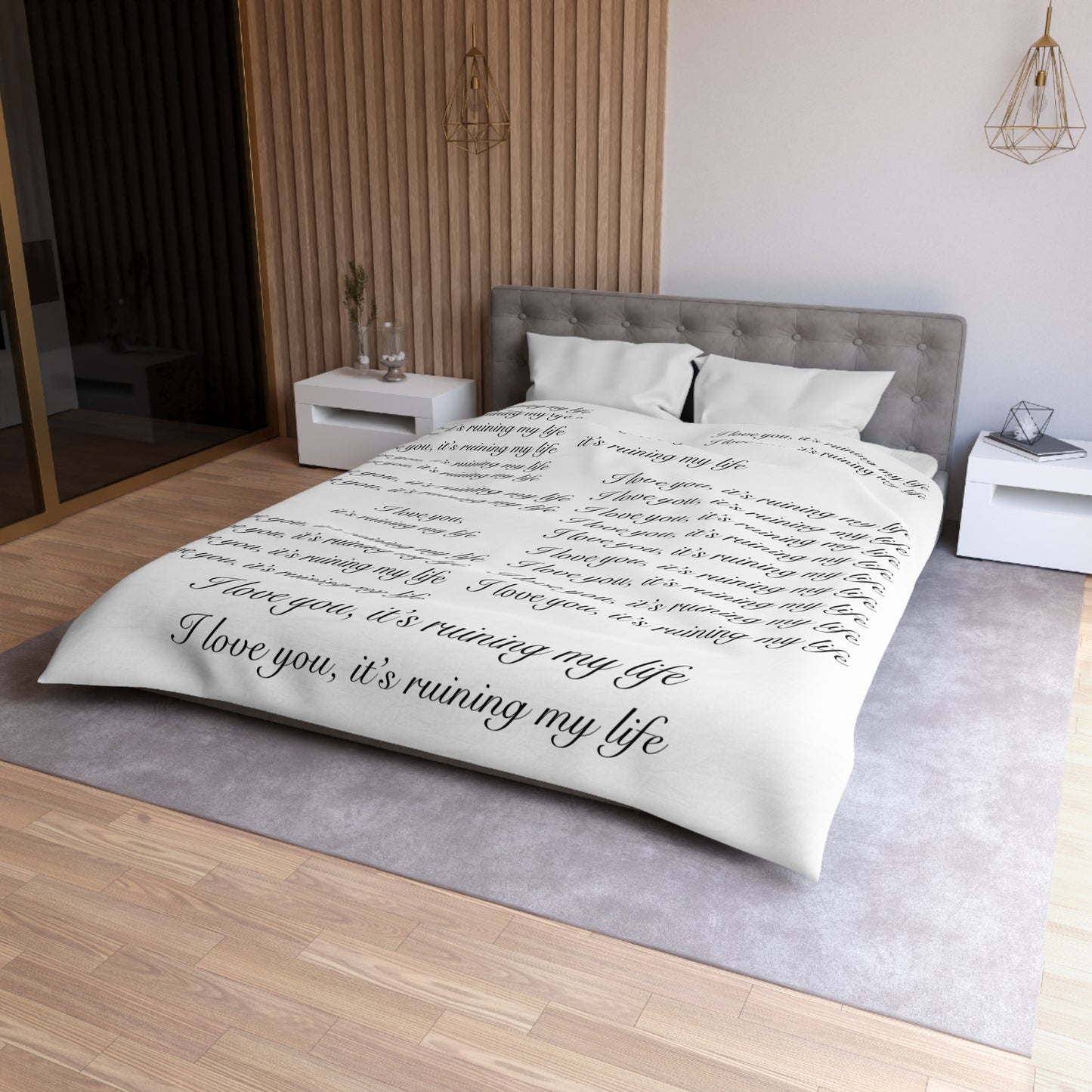 "I love you, it's ruining my life" TS Eras Tour TTPD Dress Microfiber Duvet Cover