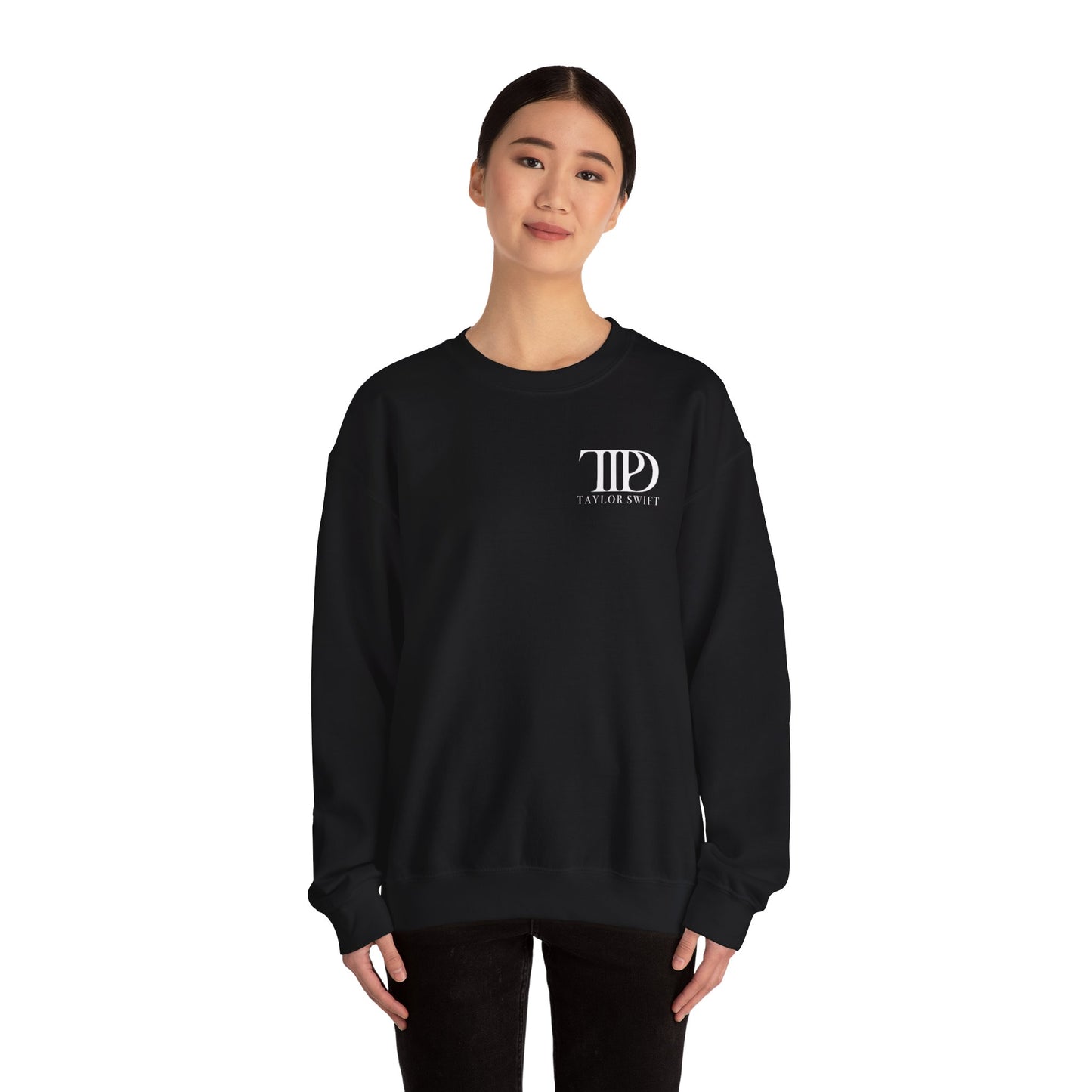 TTPD Logo "I LOVE YOU, IT'S RUINING MY LIFE" TTPD 'The Manuscript' Crewneck (TS, The Tortured Poets Department, TS 11) Unisex Heavy Blend™ Crewneck Sweatshirt