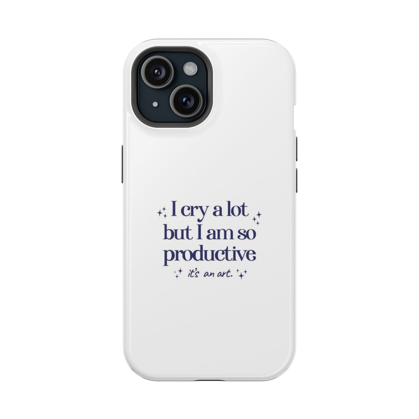 "I cry a lot but I am so productive... it's an art." Taylor Swift TTPD Impact-Resistant Phone Cases (Iphone & Samsung)