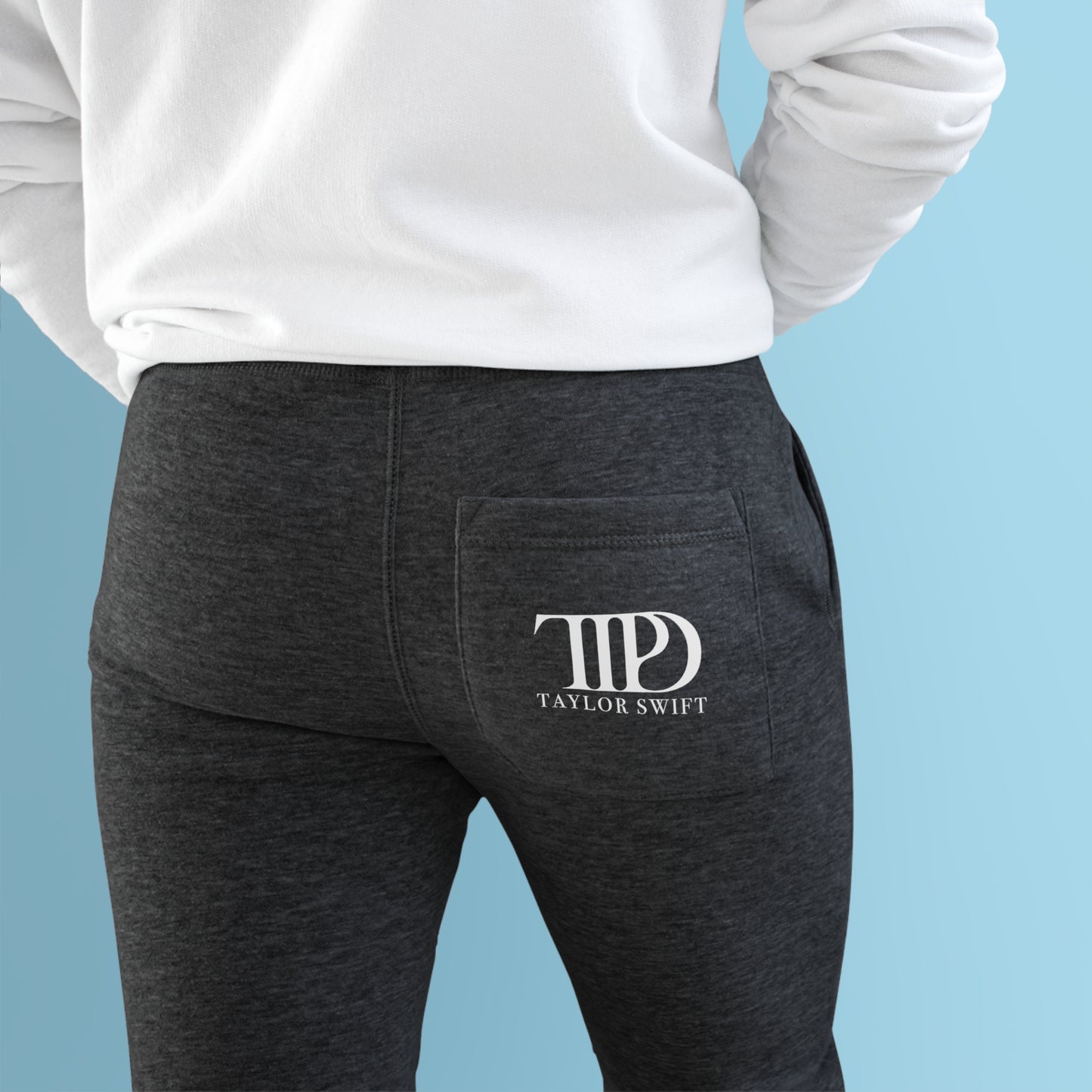 TTPD Unisex Joggers The Tortured Poets Department Back Pocket Logo (TS TTPD, TS 11) Unisex Fleece Joggers