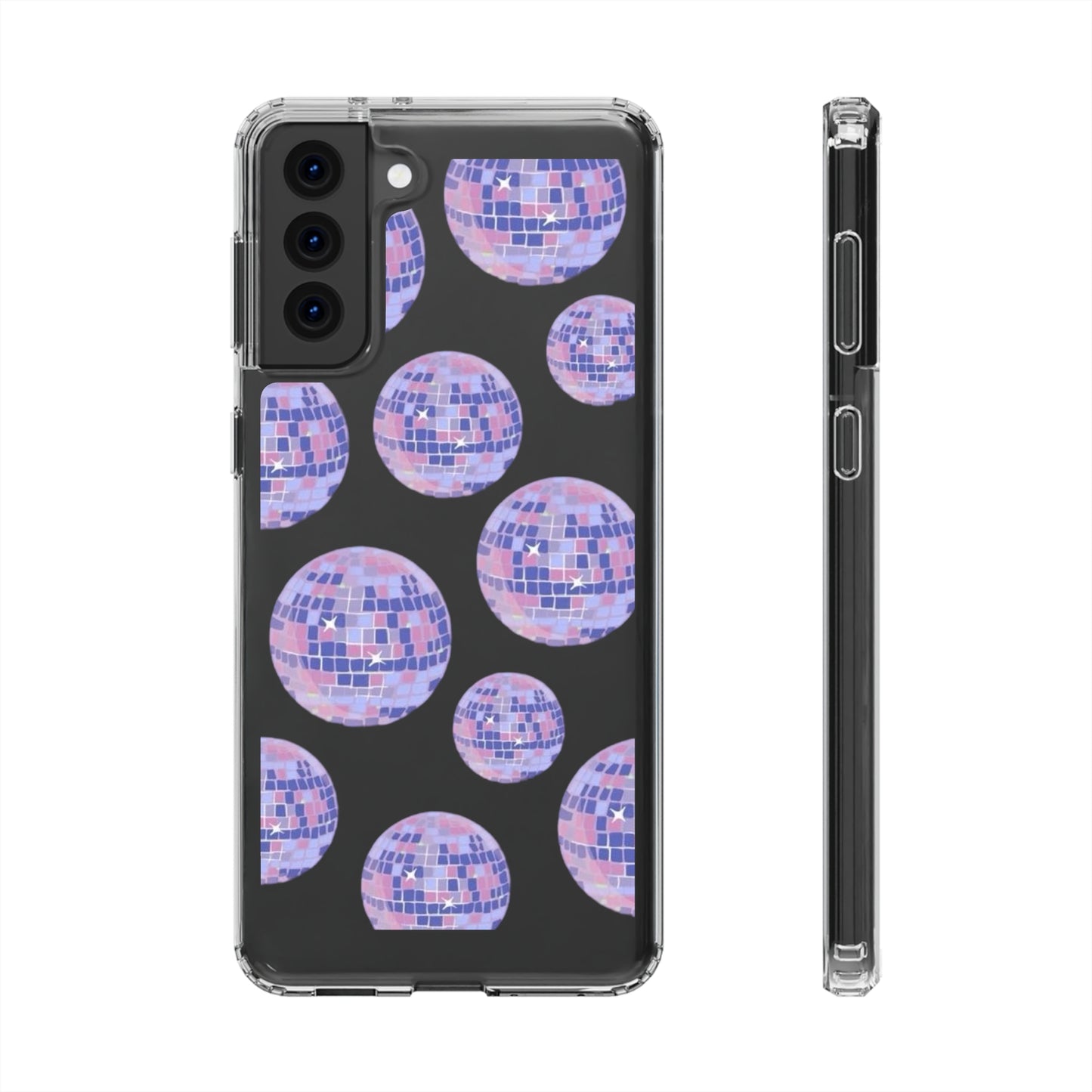 Taylor Swift Purple "Mirrorball" Folklore Inspired Clear Phone Cases (Iphone & Samsung)