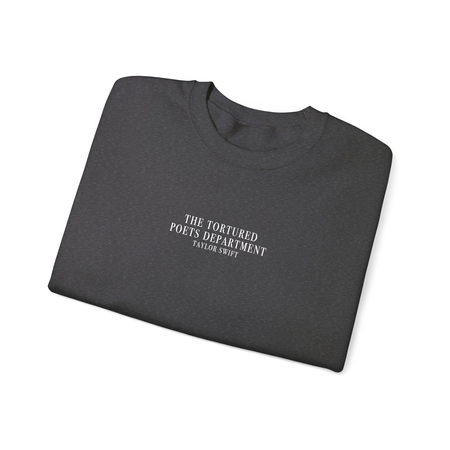 BASIC "The Tortured Poets Department Taylor Swift" (TS, The Tortured Poets Department, Basic Sweatshirt, Unisex Heavy Blend™ Crewneck Sweatshirt)