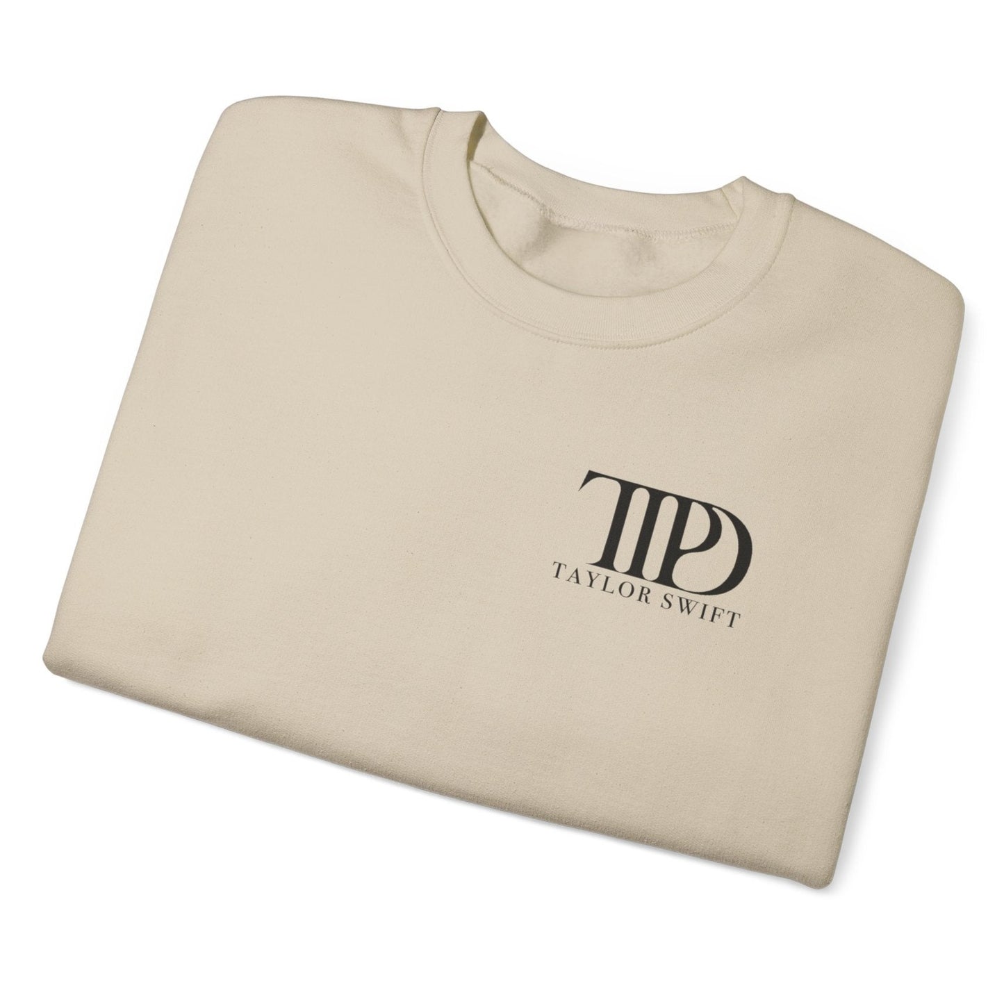 "AM I ALLOWED TO CRY?" TTPD 'The Albatross' Variant Crewneck (TS, The Tortured Poets Department, Unisex Heavy Blend™ Crewneck Sweatshirt)