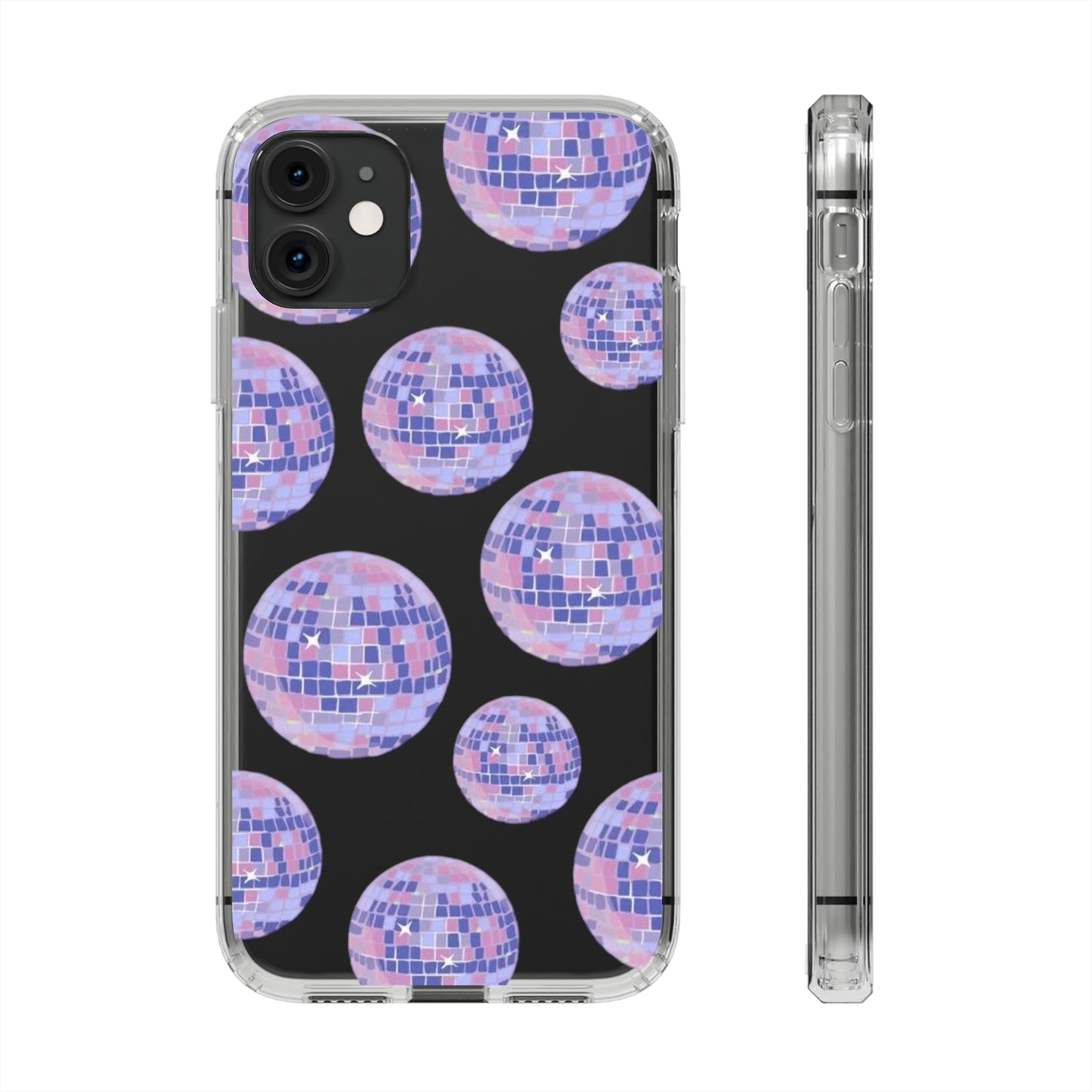 Taylor Swift Purple "Mirrorball" Folklore Inspired Clear Phone Cases (Iphone & Samsung)