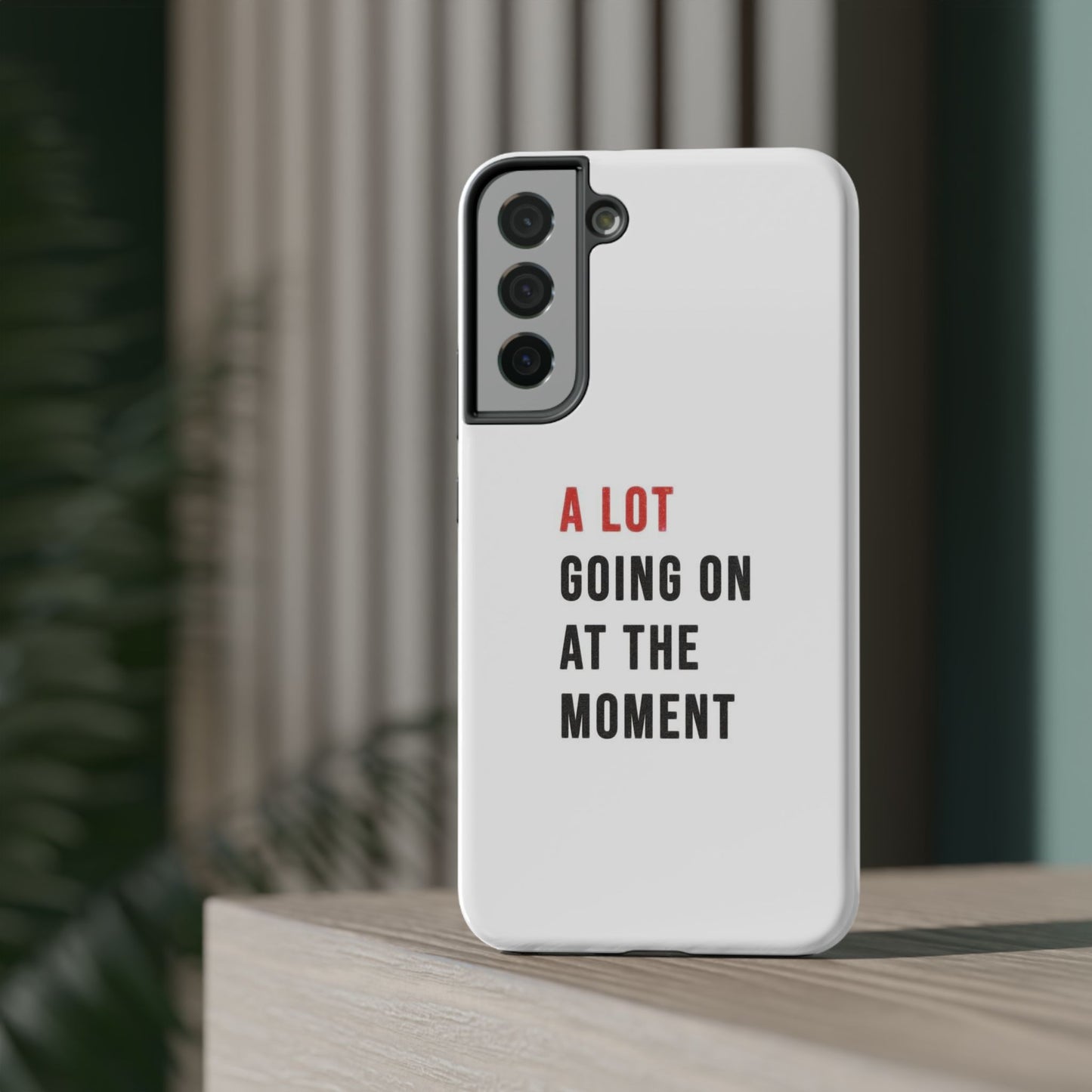 "A LOT GOING ON AT THE MOMENT" Taylor Swift Red Era Impact-Resistant Phone Cases (Iphone & Samsung)