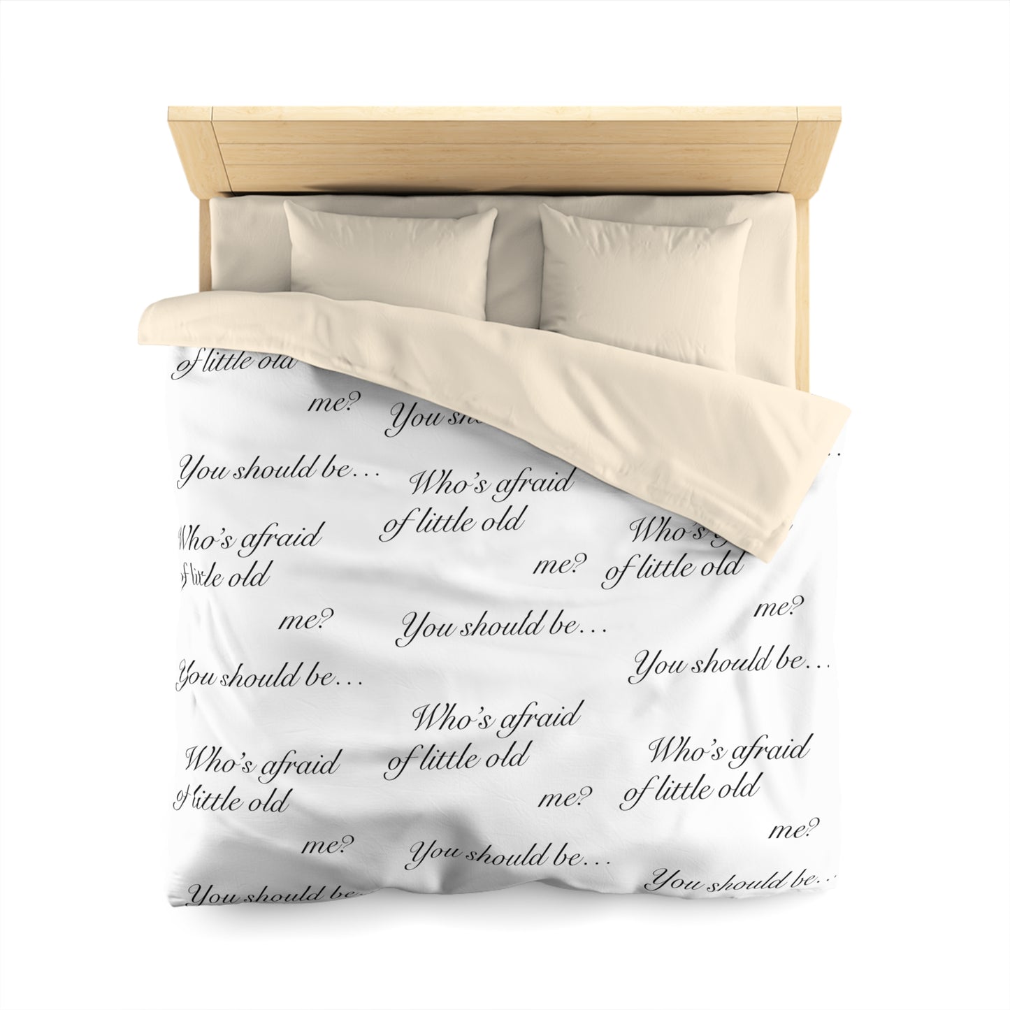 "Who's afraid of little old me? You should be..." TS TTPD Eras Tour Dress Microfiber Duvet Cover