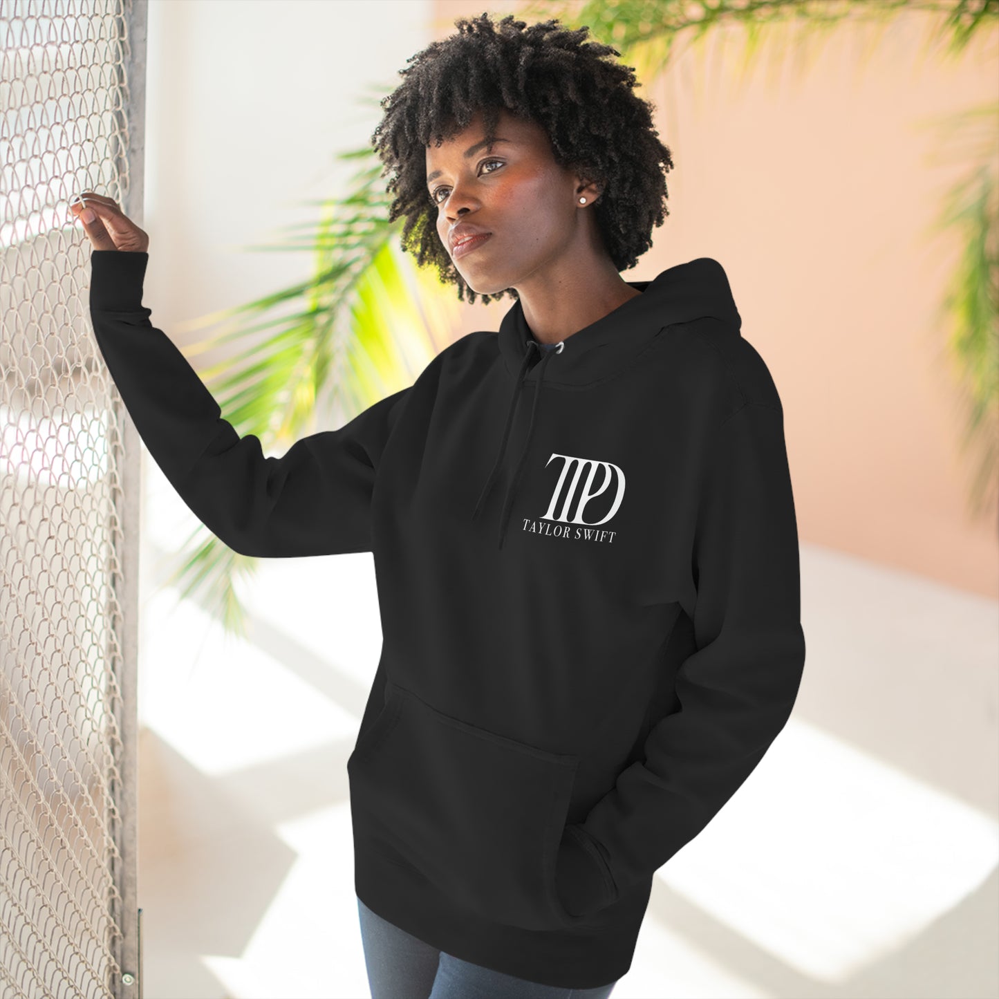 "OLD HABITS DIE SCREAMING" TTPD 'The Black Dog' Variant Hoodie (TS, The Tortured Poets Department, Three-Panel Fleece Hoodie)