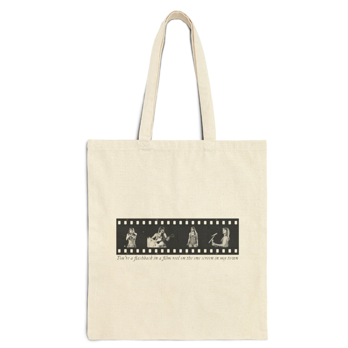 TS Film Strip Eras Tour Cotton Canvas Tote Bag