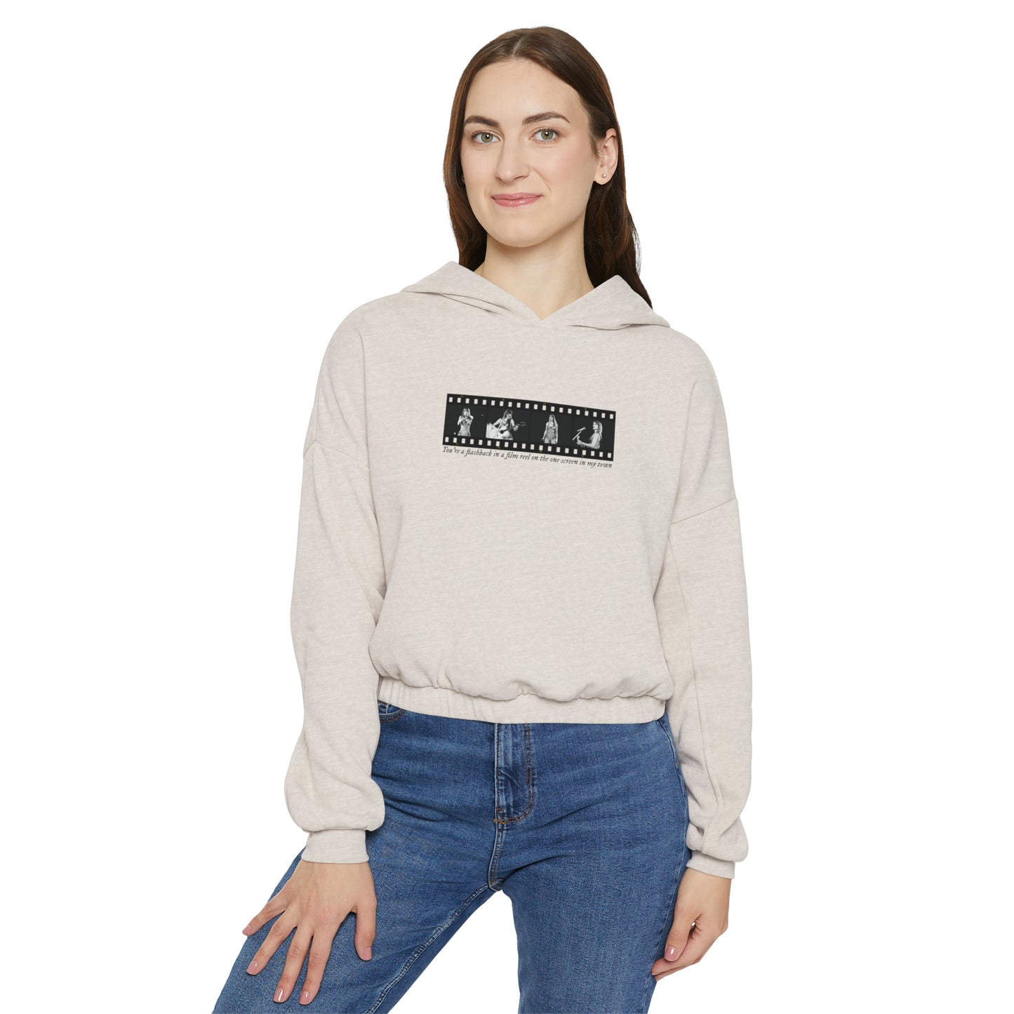 TS Film Strip Eras Tour Women's Cinched Bottom Hoodie