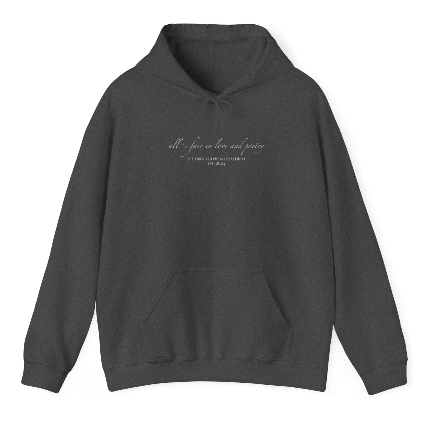 "all's fair in love and poetry" TS (The Tortured Poets Department TS 11) Unisex Heavy Blend™ Hooded Sweatshirt