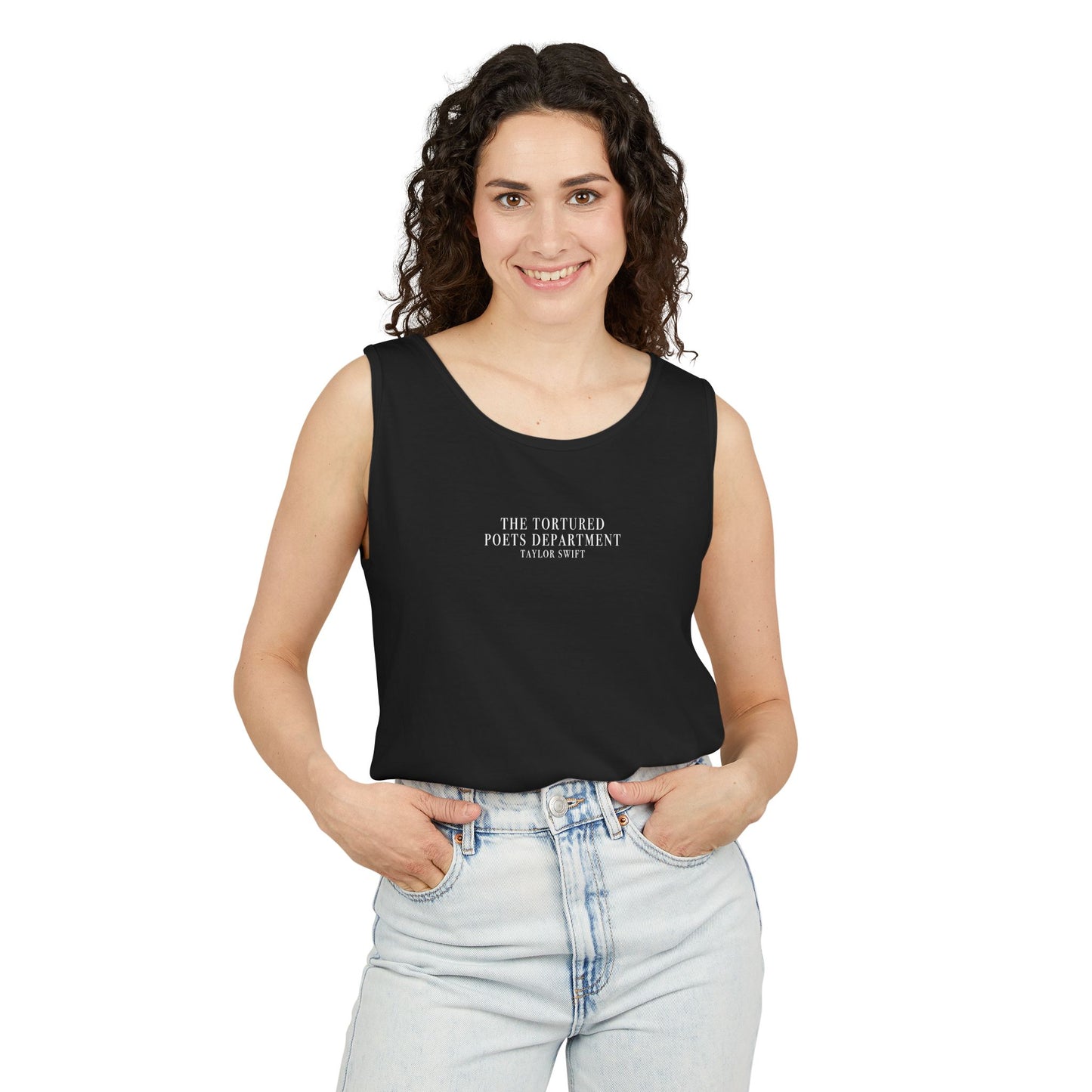 "The Tortured Poets Department Taylor Swift" Unisex Tank Top (TS TTPD, TS 11, Basic Tee, Garment-Dyed Tank Top)