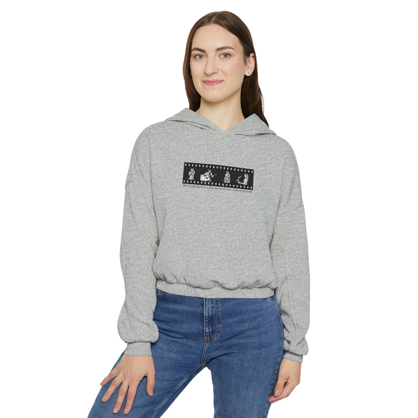 TS Film Strip Eras Tour Women's Cinched Bottom Hoodie