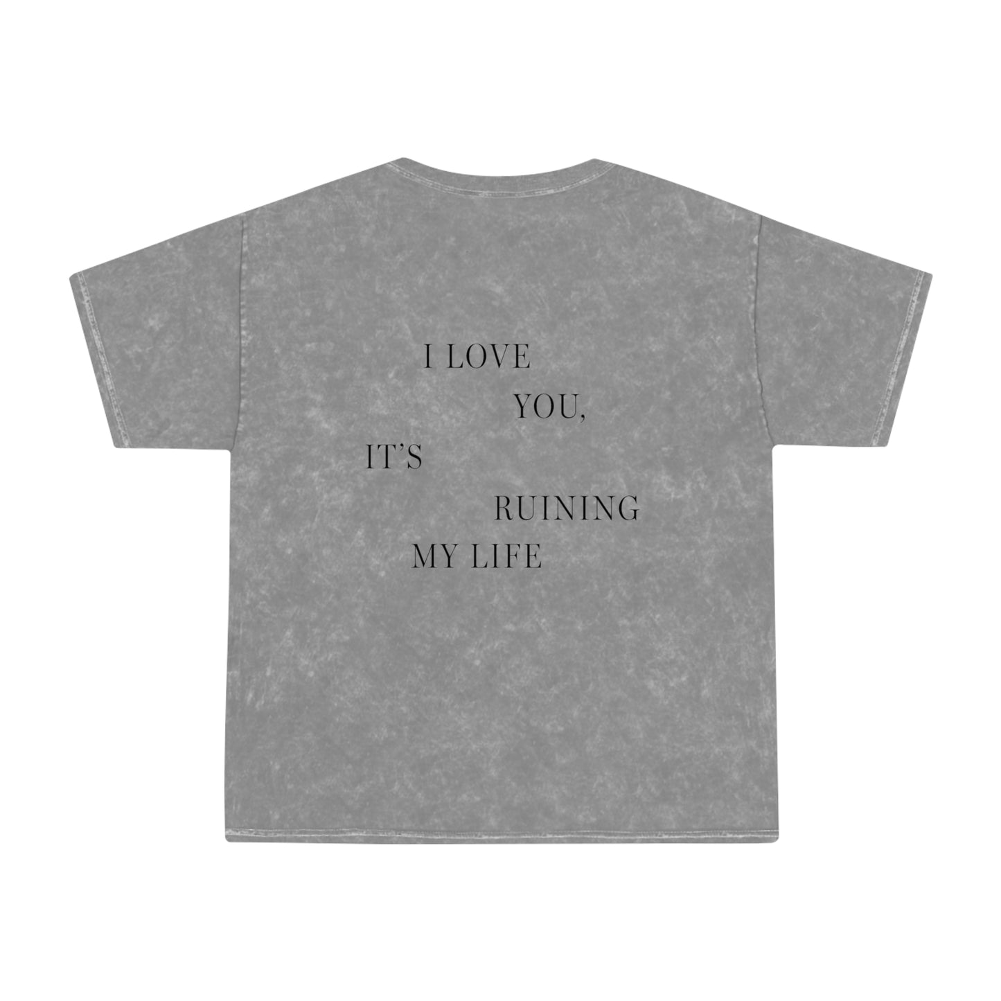 "I LOVE YOU, IT'S RUINING MY LIFE" TTPD 'The Manuscript' T-Shirt - Mineral Wash (TS, The Tortured Poets Department)