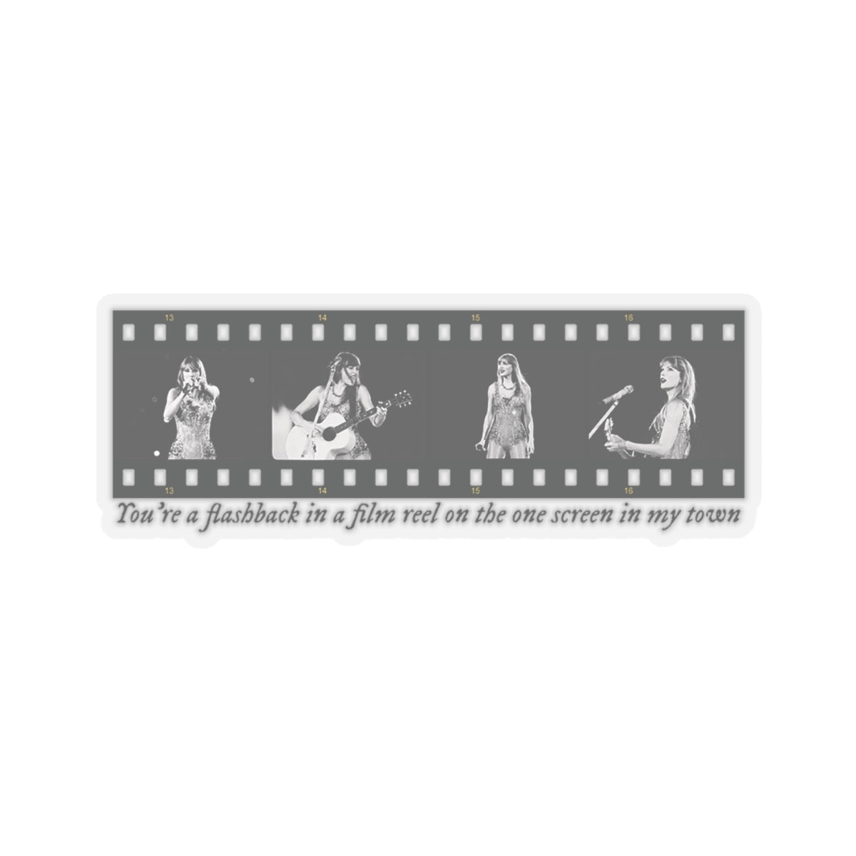 TS Film Strip Eras Tour Kiss-Cut Stickers