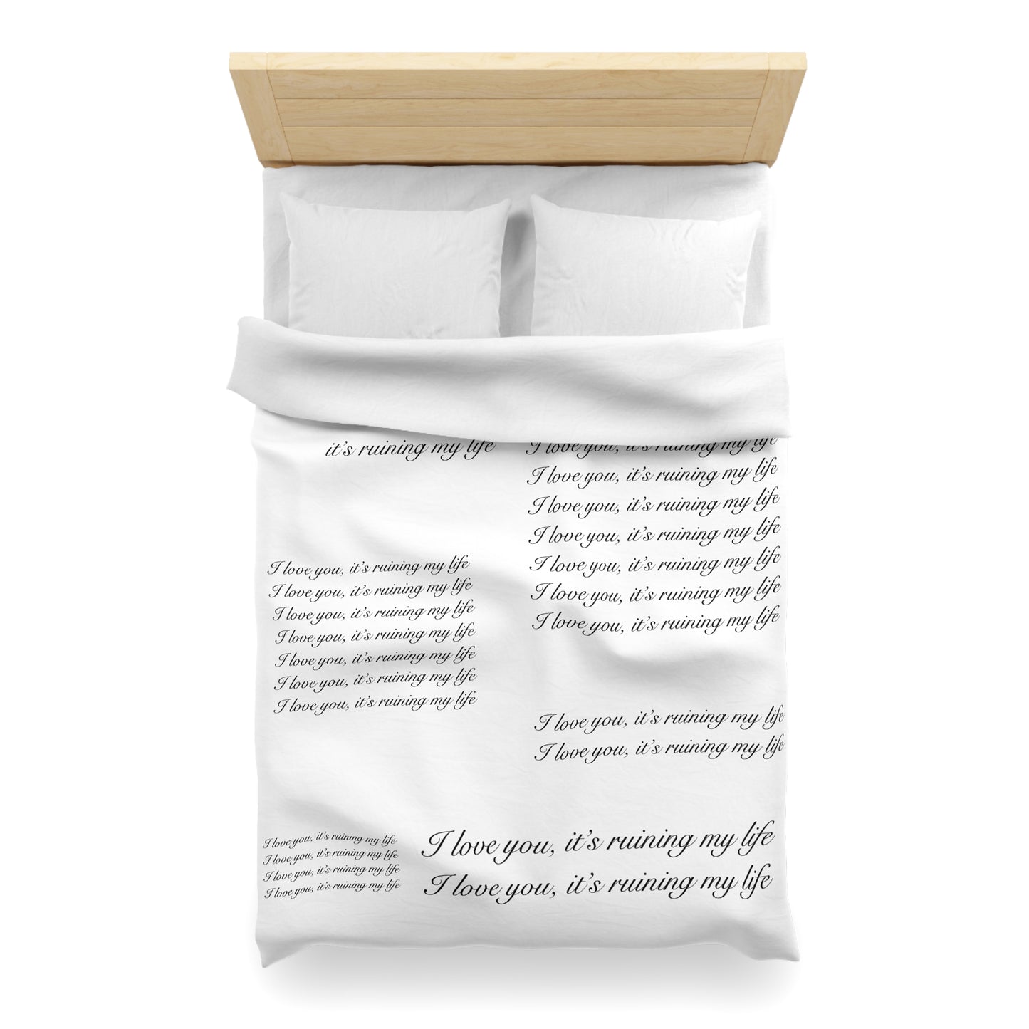 "I love you, it's ruining my life" TS Eras Tour TTPD Dress Microfiber Duvet Cover