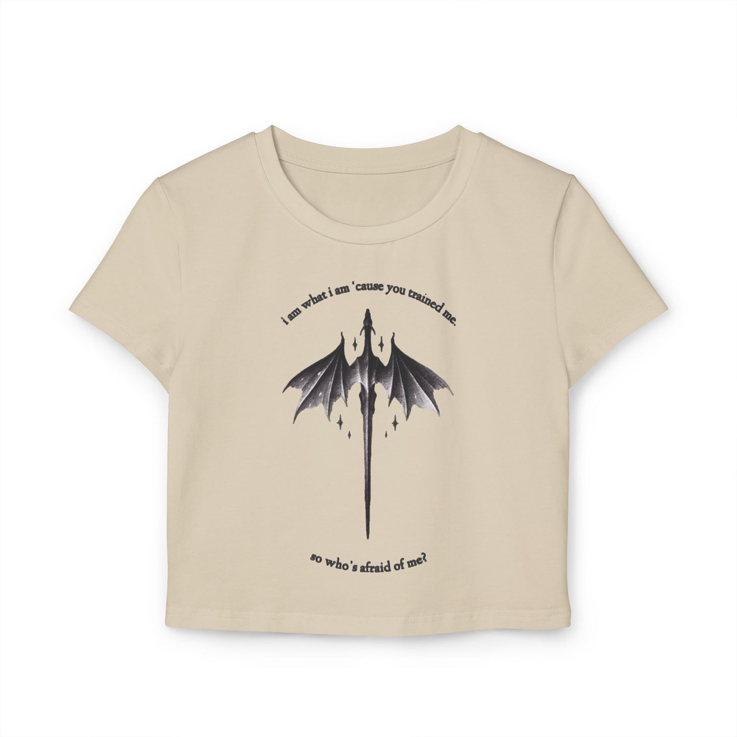 "I am what I am 'cause you trained me, so who's afraid of me?" Dragon Taylor Swift TTPD Women's Baby Tee