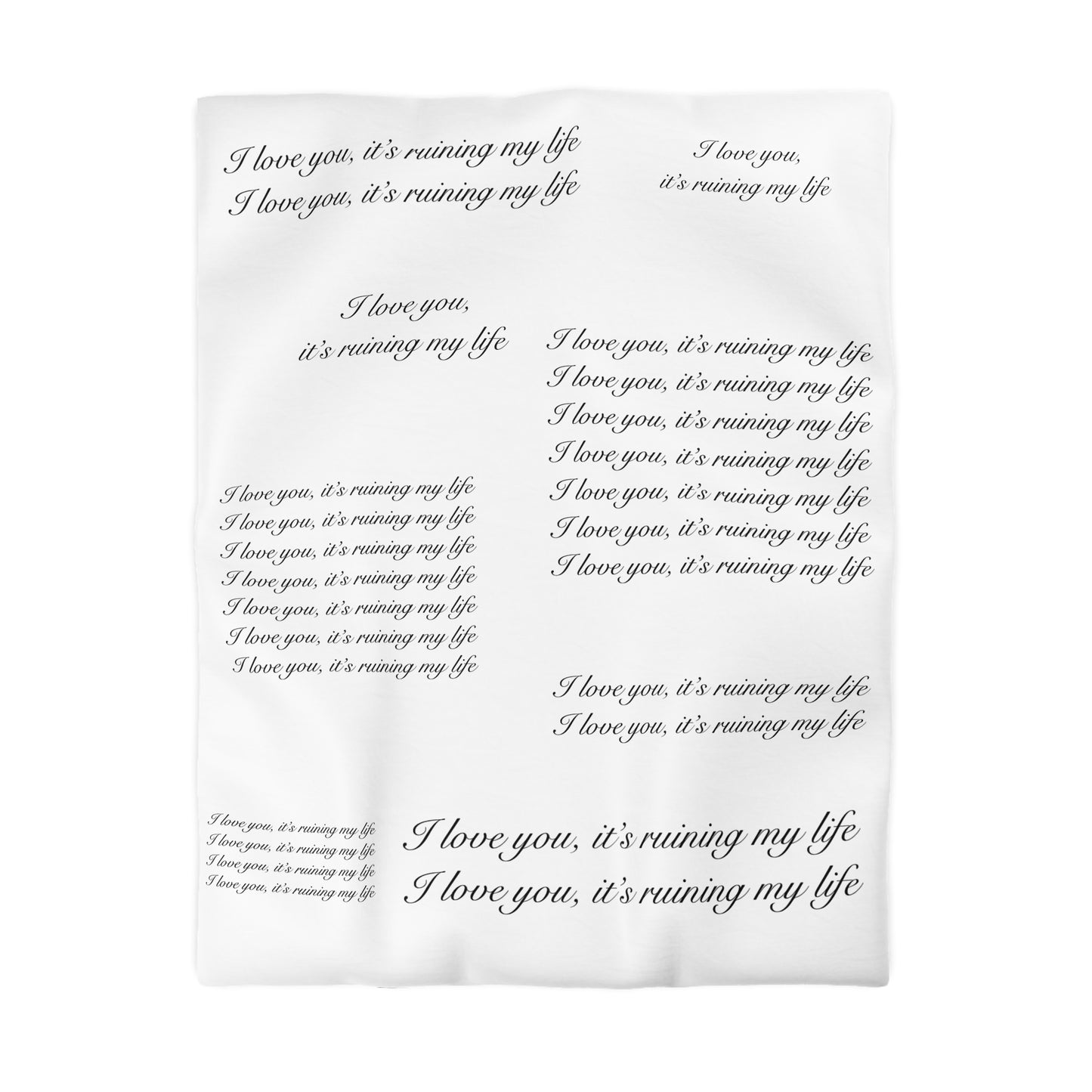 "I love you, it's ruining my life" TS Eras Tour TTPD Dress Microfiber Duvet Cover