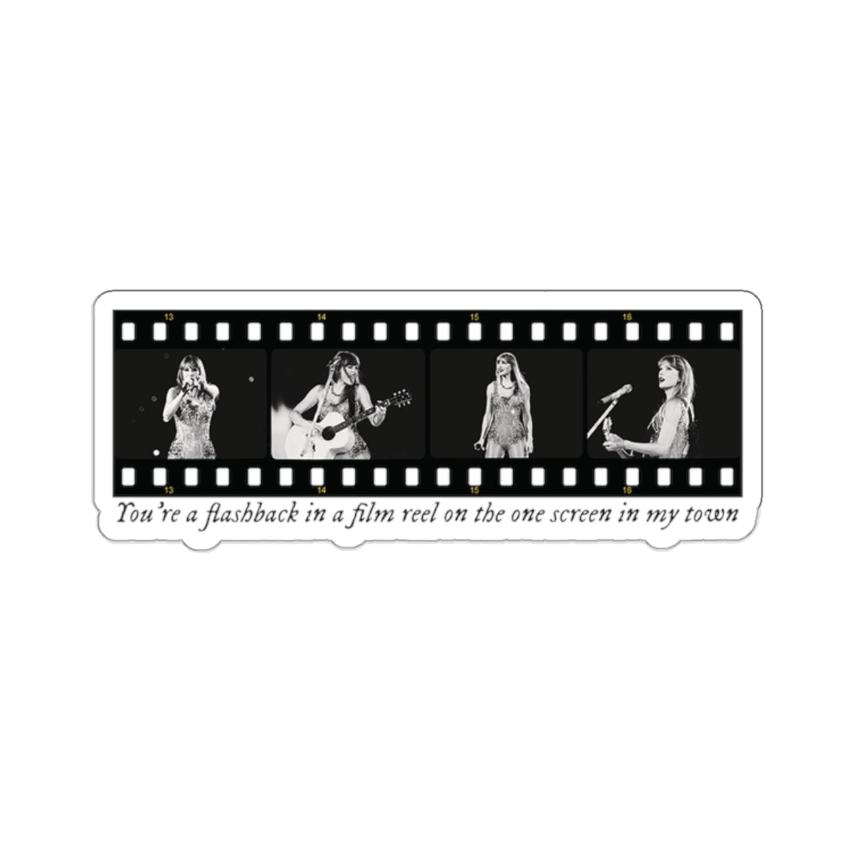 TS Film Strip Eras Tour Kiss-Cut Stickers