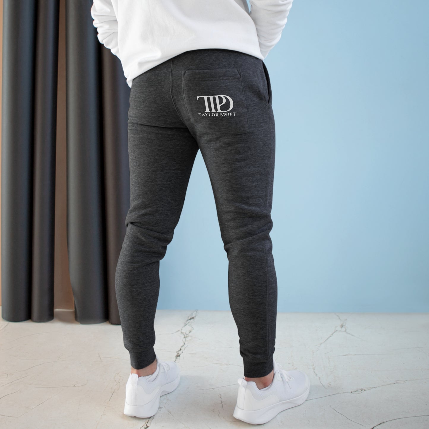 TTPD Unisex Joggers The Tortured Poets Department Back Pocket Logo (TS TTPD, TS 11) Unisex Fleece Joggers