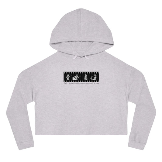 TS Film Strip Eras Tour Women’s Cropped Hooded Sweatshirt