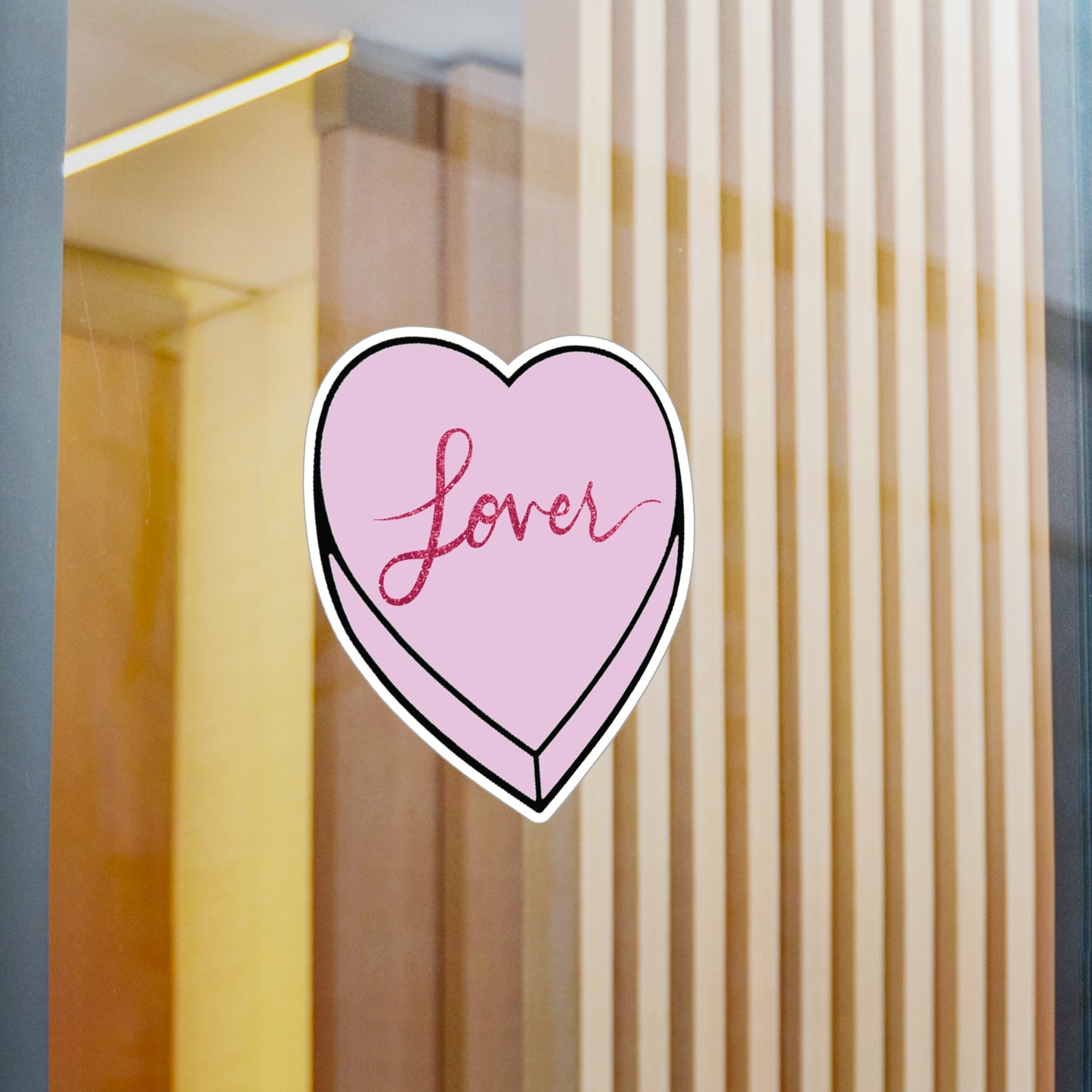 TS "Lover" Valentine's Day Candy Heart Kiss-Cut Vinyl Decals