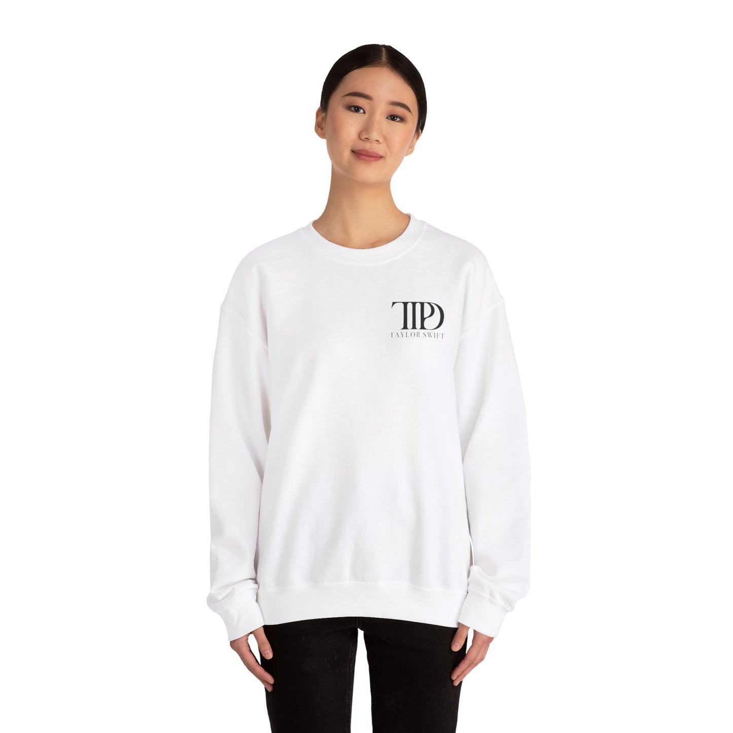 TTPD Logo "I LOVE YOU, IT'S RUINING MY LIFE" TTPD 'The Manuscript' Crewneck (TS, The Tortured Poets Department, TS 11) Unisex Heavy Blend™ Crewneck Sweatshirt