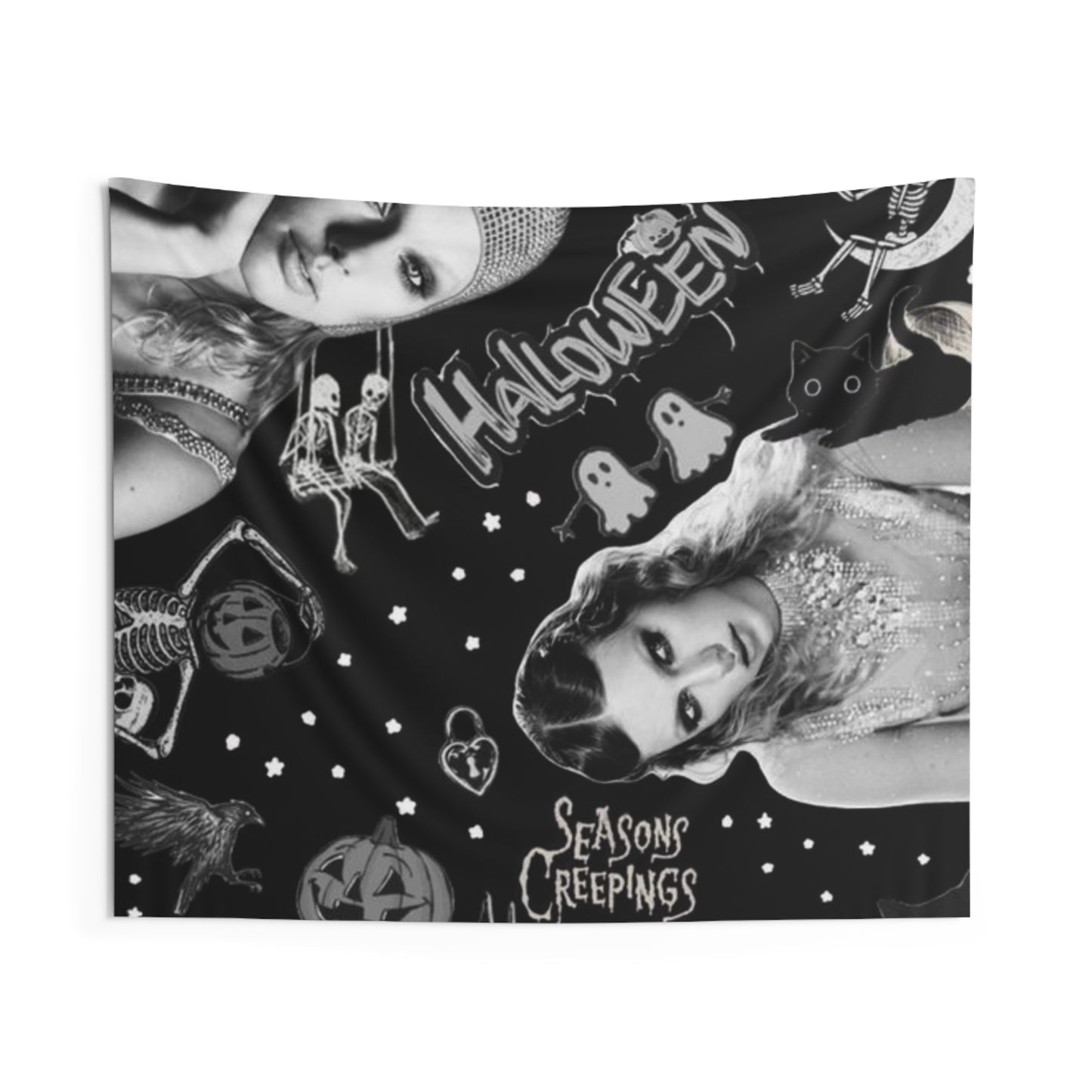 Black Taylor Swift Halloween Fall/Autumn Tapestry