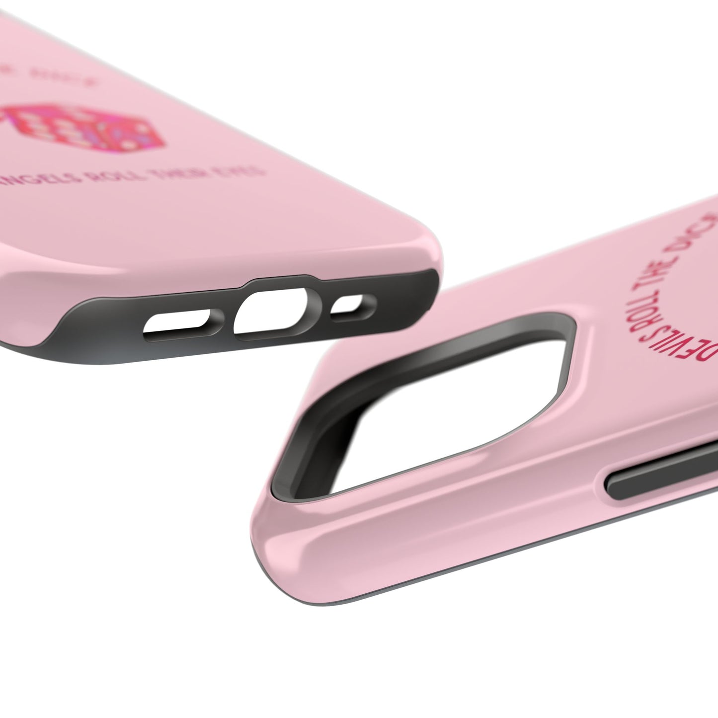 "Devils Roll The Dice, Angels Roll Their Eyes" Taylor Swift Cruel Summer (Lover) Pink Dice Impact-Resistant Phone Cases (Iphone & Samsung)