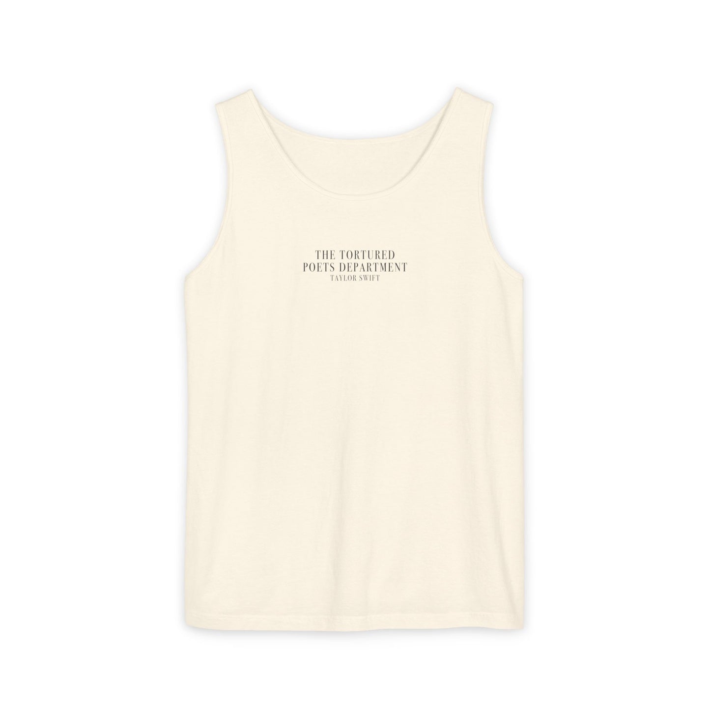 "The Tortured Poets Department Taylor Swift" Unisex Tank Top (TS TTPD, TS 11, Basic Tee, Garment-Dyed Tank Top)