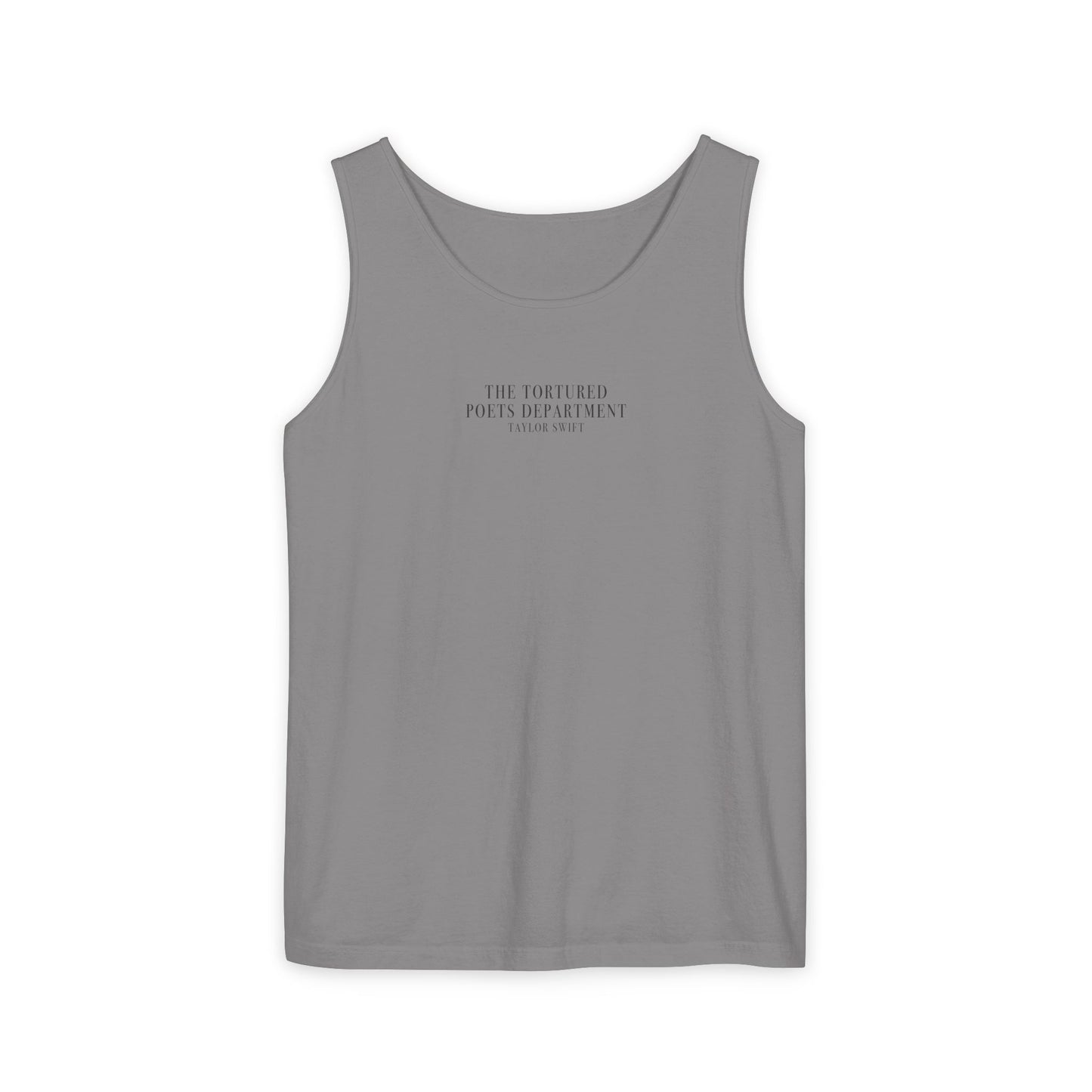 "The Tortured Poets Department Taylor Swift" Unisex Tank Top (TS TTPD, TS 11, Basic Tee, Garment-Dyed Tank Top)