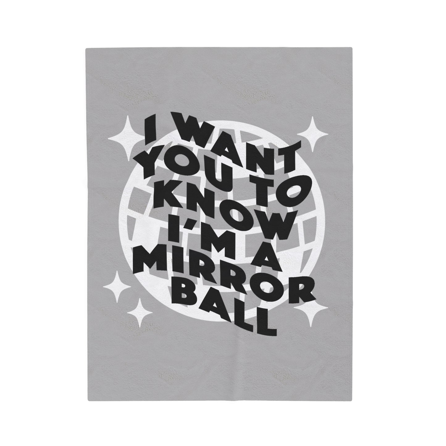 TS "I want you to know i'm a mirrorball" Folklore Velveteen Plush Blanket