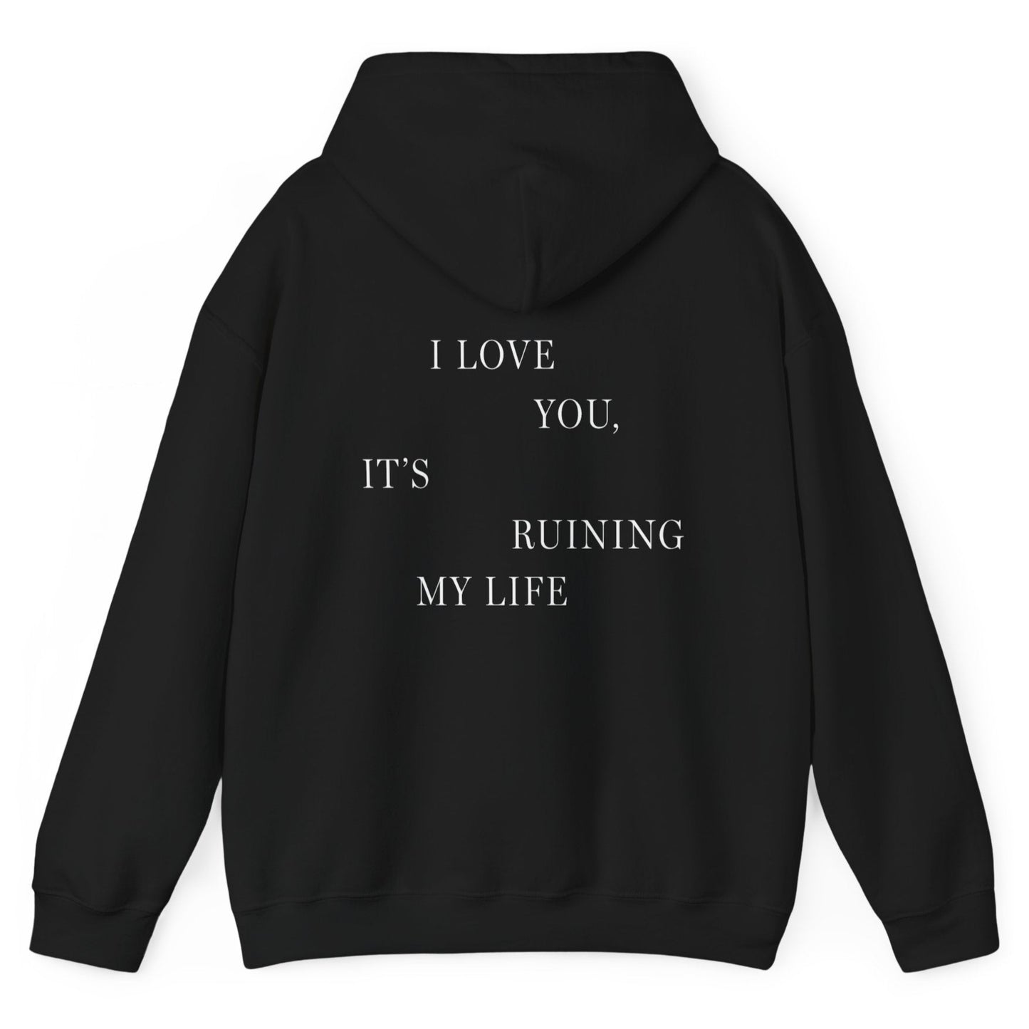 TTPD Logo "I LOVE YOU, IT'S RUINING MY LIFE" TTPD 'The Manuscript' Hoodie (TS, The Tortured Poets Department, TS 11) Unisex Heavy Blend™ Hooded Sweatshirt