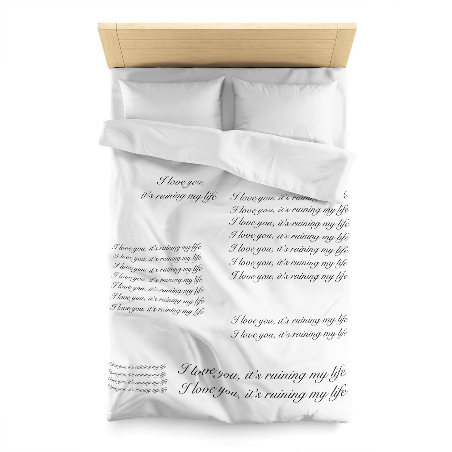 "I love you, it's ruining my life" TS Eras Tour TTPD Dress Microfiber Duvet Cover