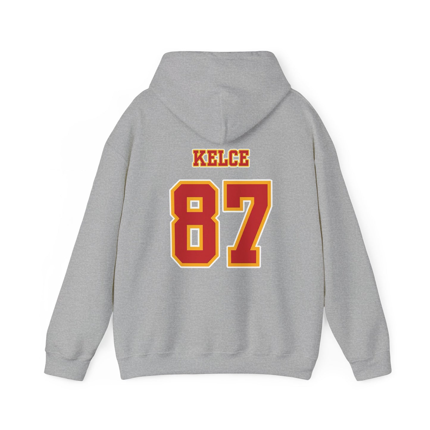 Kansas City Chiefs (KC) Travis Kelce 87 Superbowl LVIII Unisex Heavy Blend™ Hooded Sweatshirt