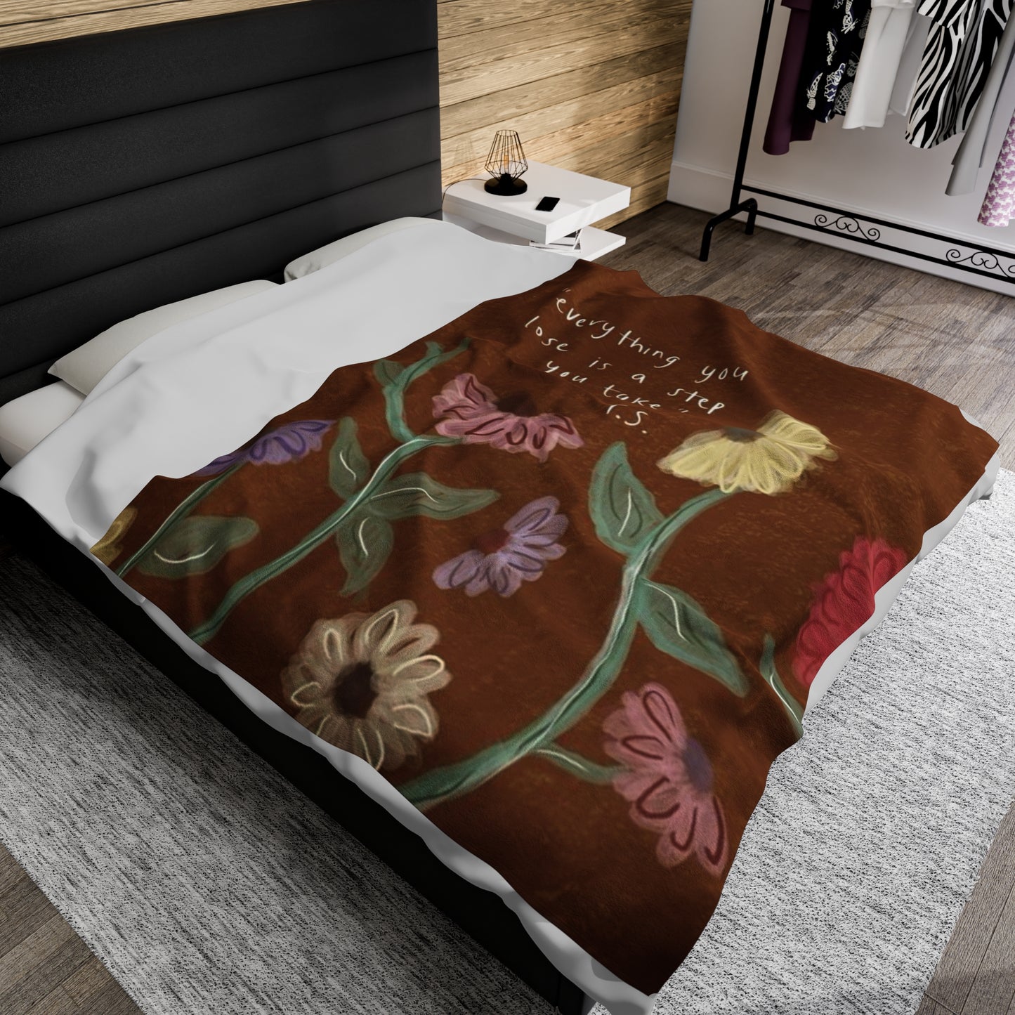 "Everything you lose is a step you take" TS Flower Eras Tour Piano Velveteen Plush Blanket