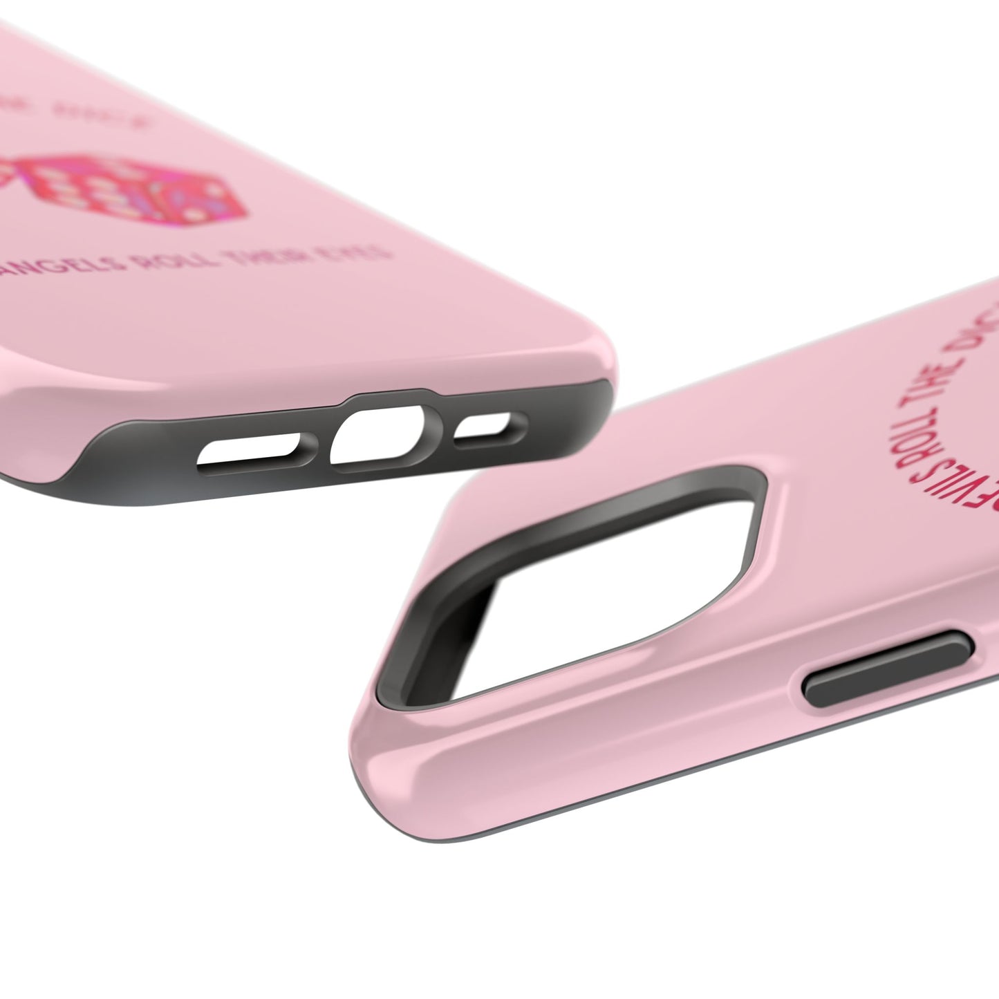 "Devils Roll The Dice, Angels Roll Their Eyes" Taylor Swift Cruel Summer (Lover) Pink Dice Impact-Resistant Phone Cases (Iphone & Samsung)