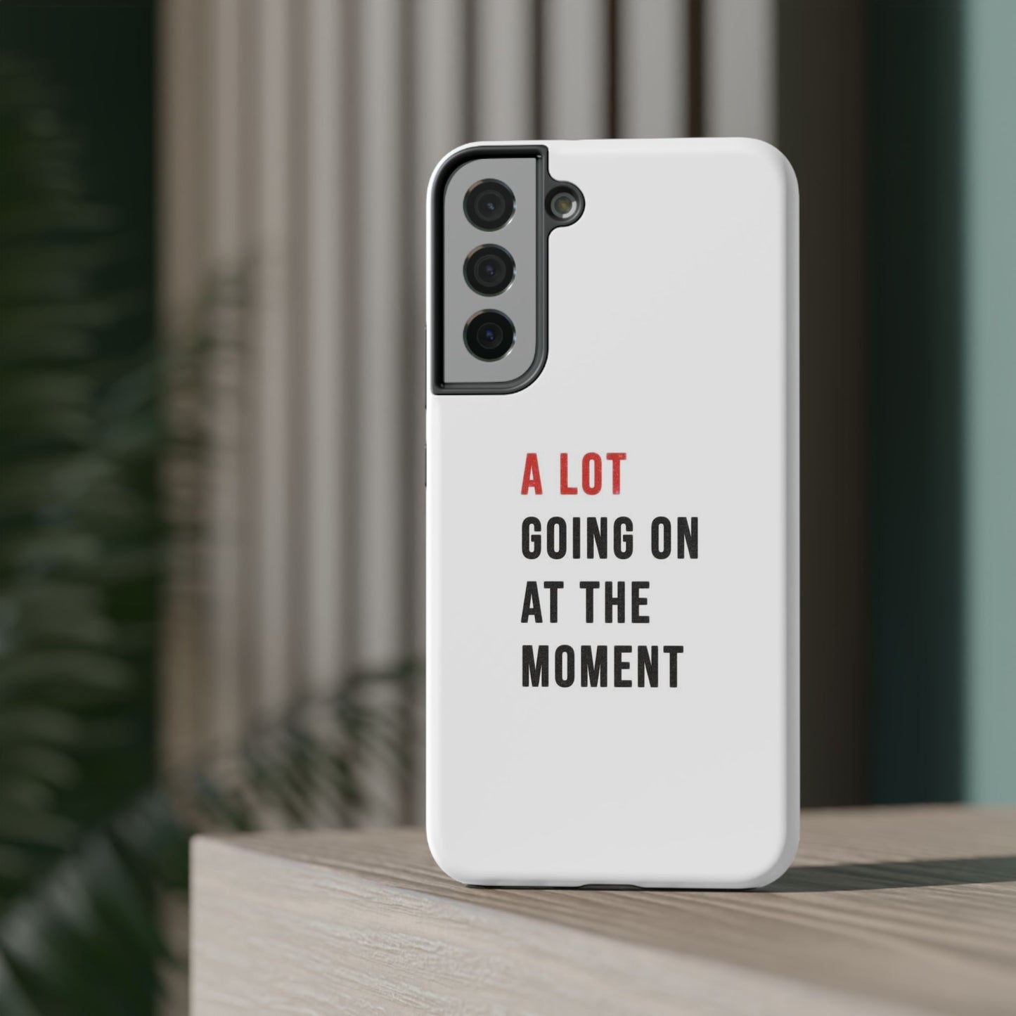 "A LOT GOING ON AT THE MOMENT" Taylor Swift Red Era Impact-Resistant Phone Cases (Iphone & Samsung)