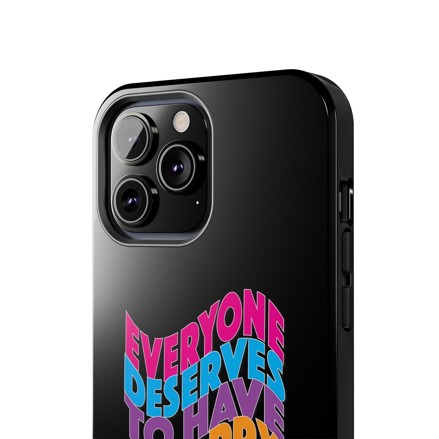 Colorful Everyone Deserves To Have A Happy Brain Tough iPhone Case | Mental Health Awareness